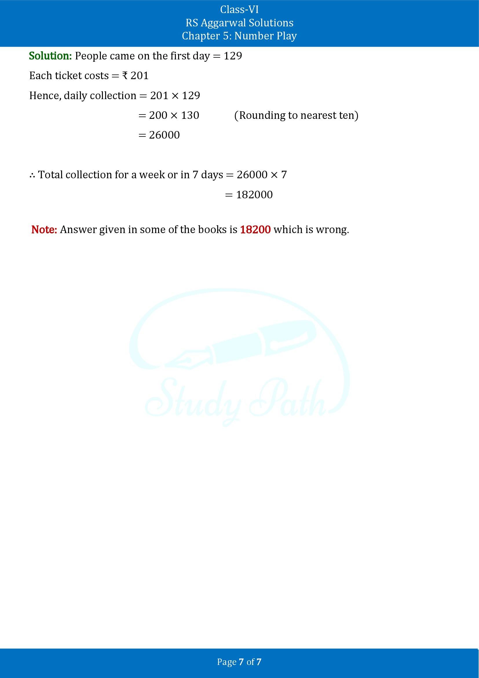 RS Aggarwal Solutions Class 6 Chapter 5 Number Play Exercise 5 00007
