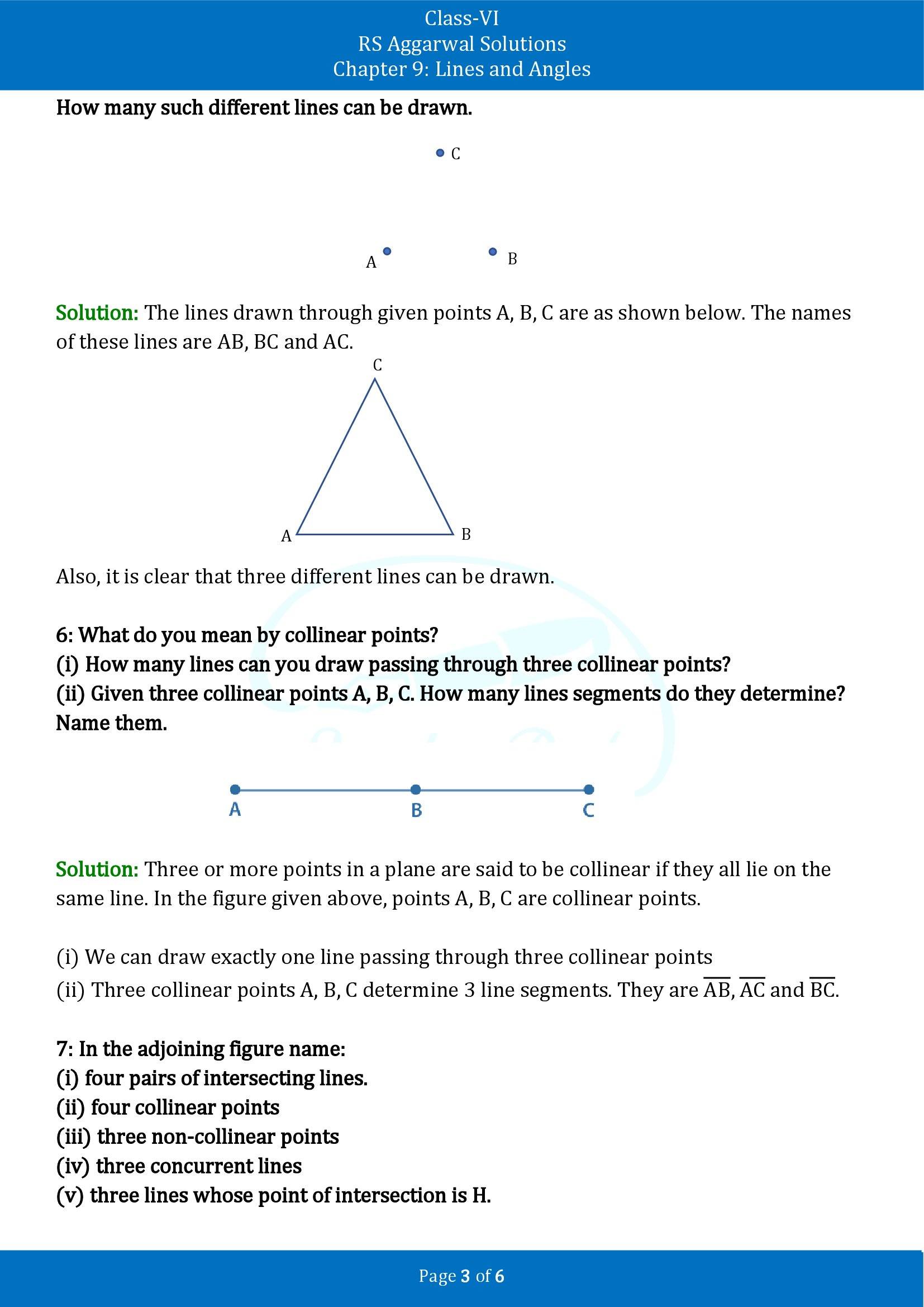 RS Aggarwal Solutions Class 6 Chapter 9 Lines and Angles Exercise 9A 00003