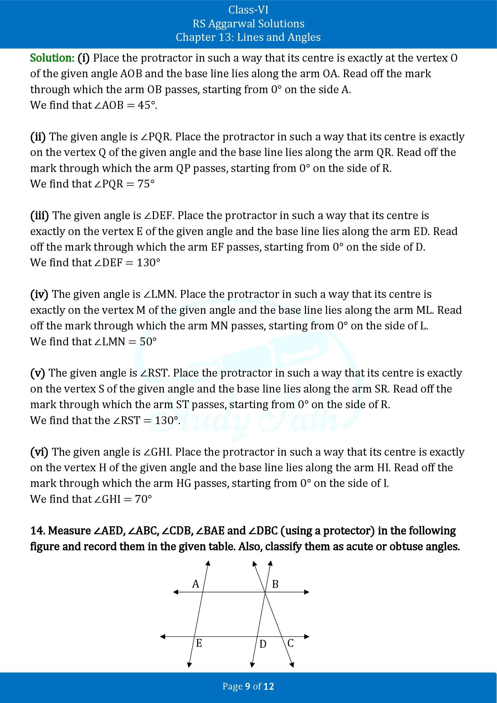 RS Aggarwal Solutions Class 6 Chapter 9 Lines and Angles Exercise 9B 00009