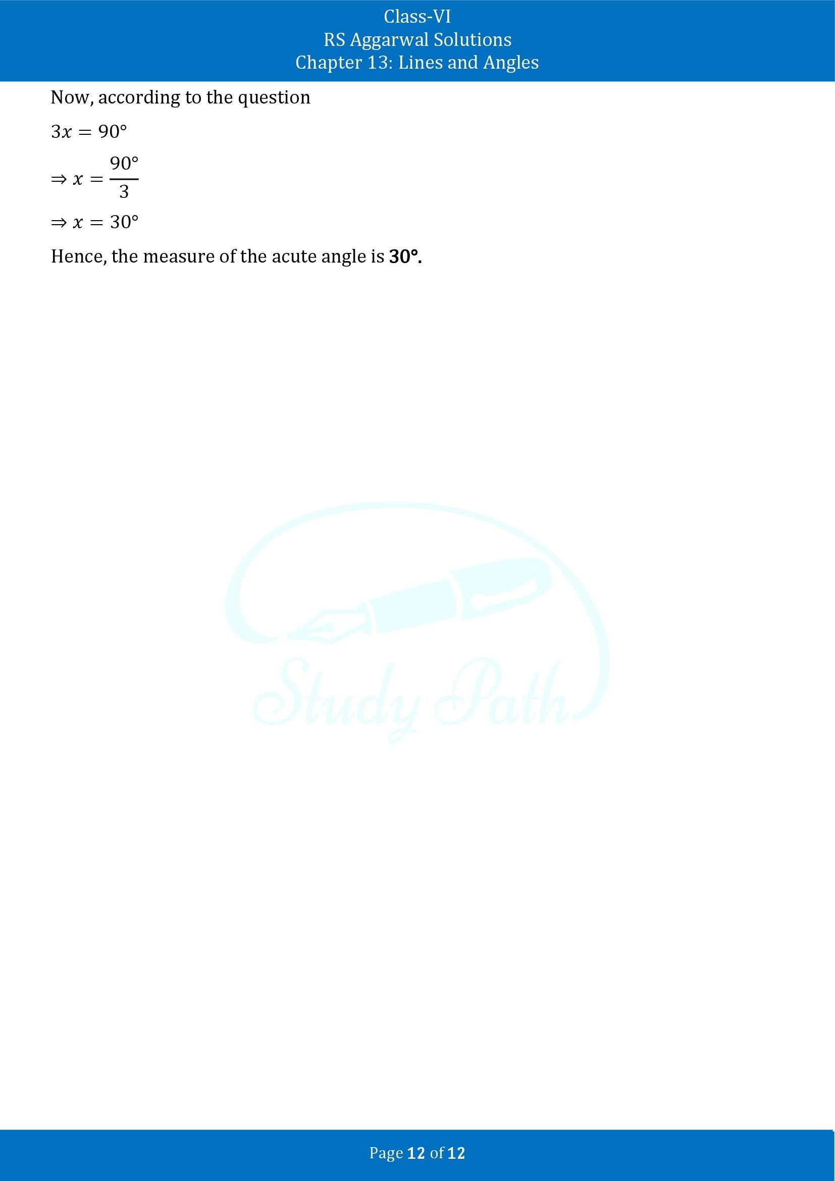 RS Aggarwal Solutions Class 6 Chapter 9 Lines and Angles Exercise 9B 00012