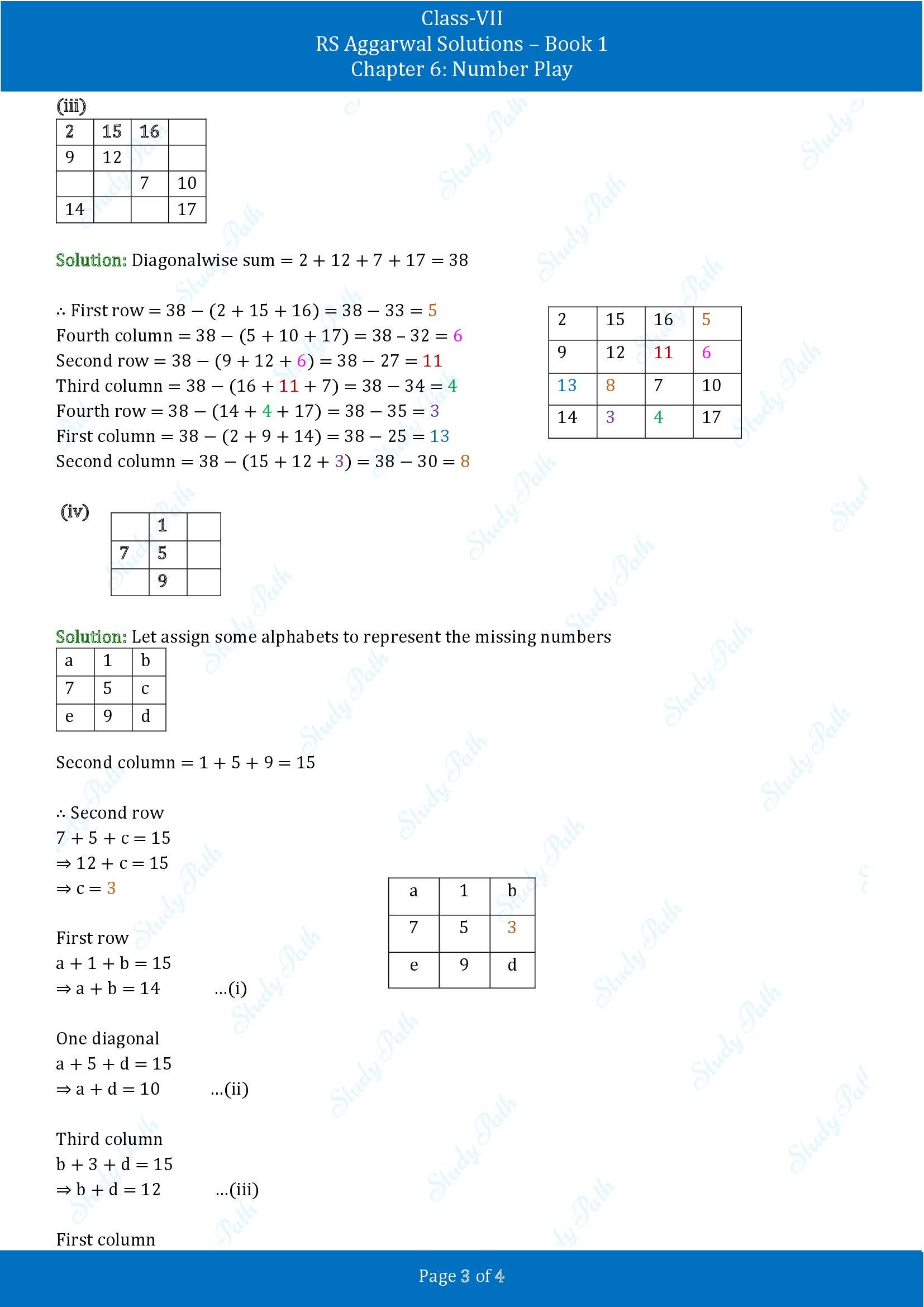 RS Aggarwal Solutions Class 7 Book 1 Chapter 6 Number Play Exercise 6B 00003