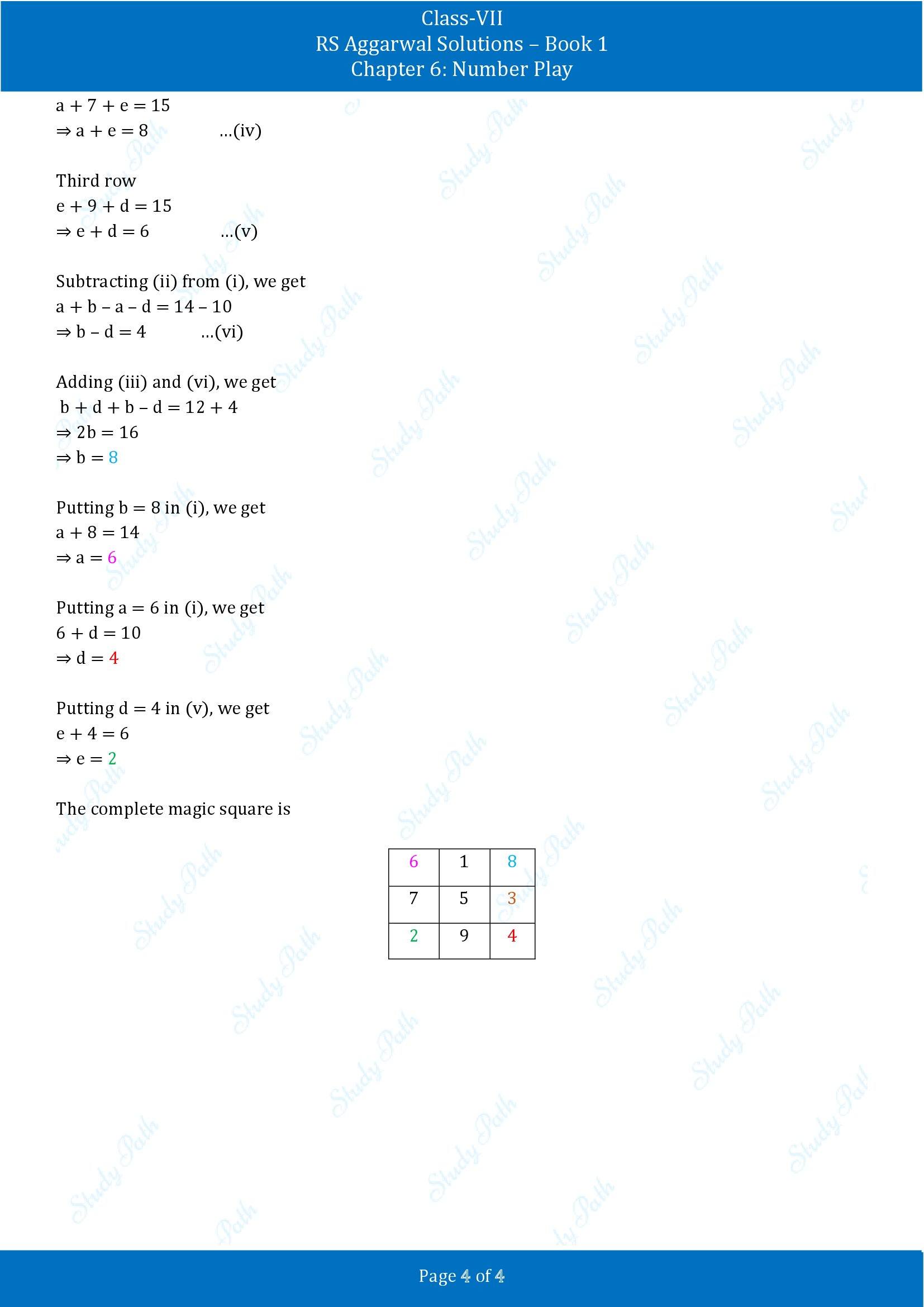 RS Aggarwal Solutions Class 7 Book 1 Chapter 6 Number Play Exercise 6B 00004