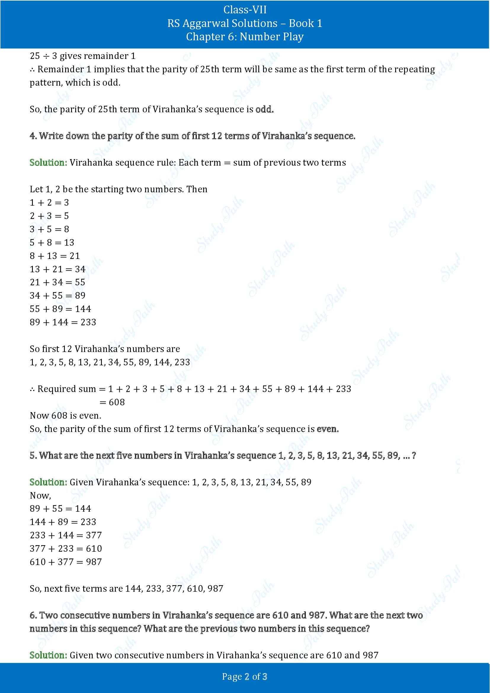 RS Aggarwal Solutions Class 7 Book 1 Chapter 6 Number Play Exercise 6C 00002
