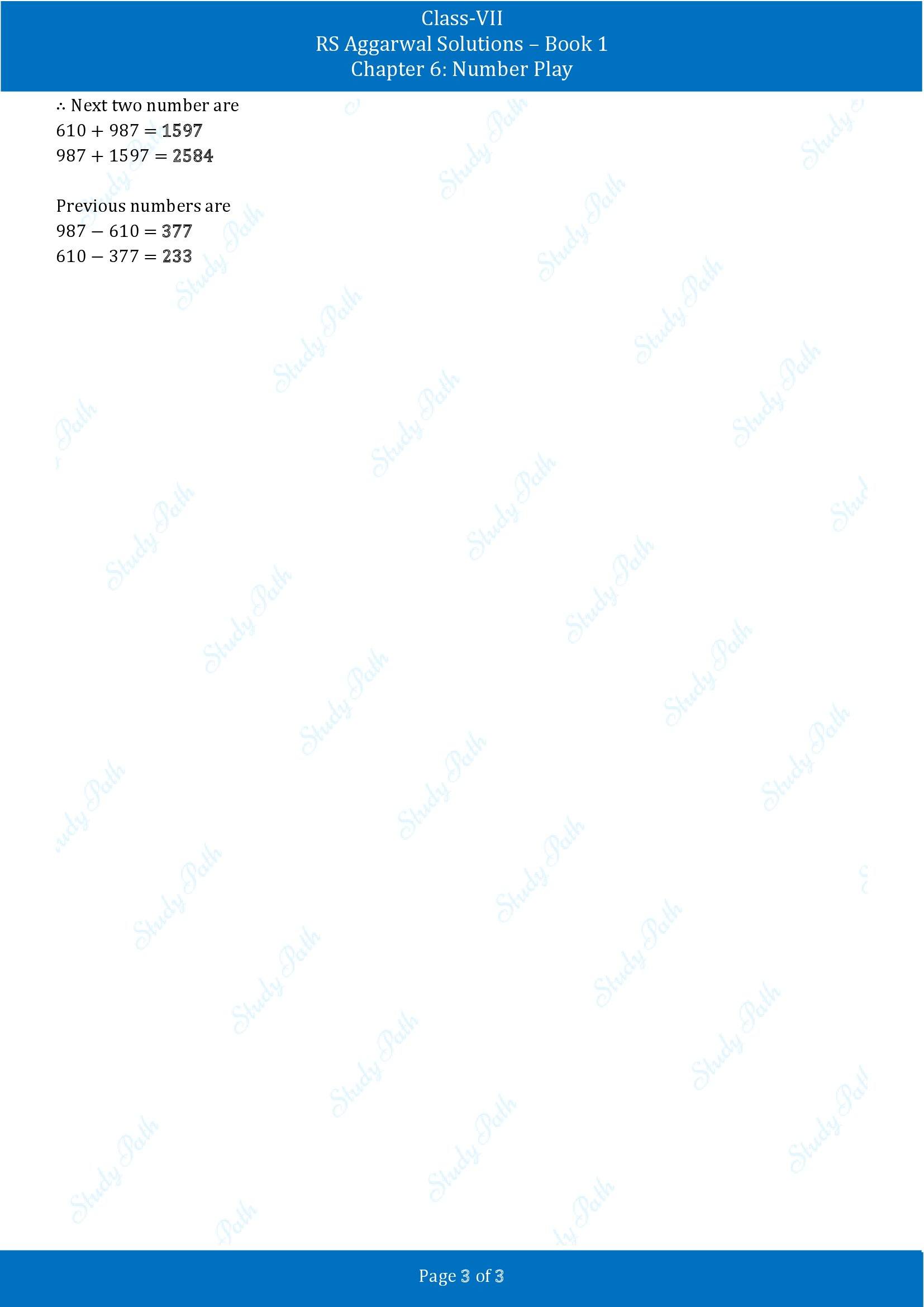 RS Aggarwal Solutions Class 7 Book 1 Chapter 6 Number Play Exercise 6C 00003
