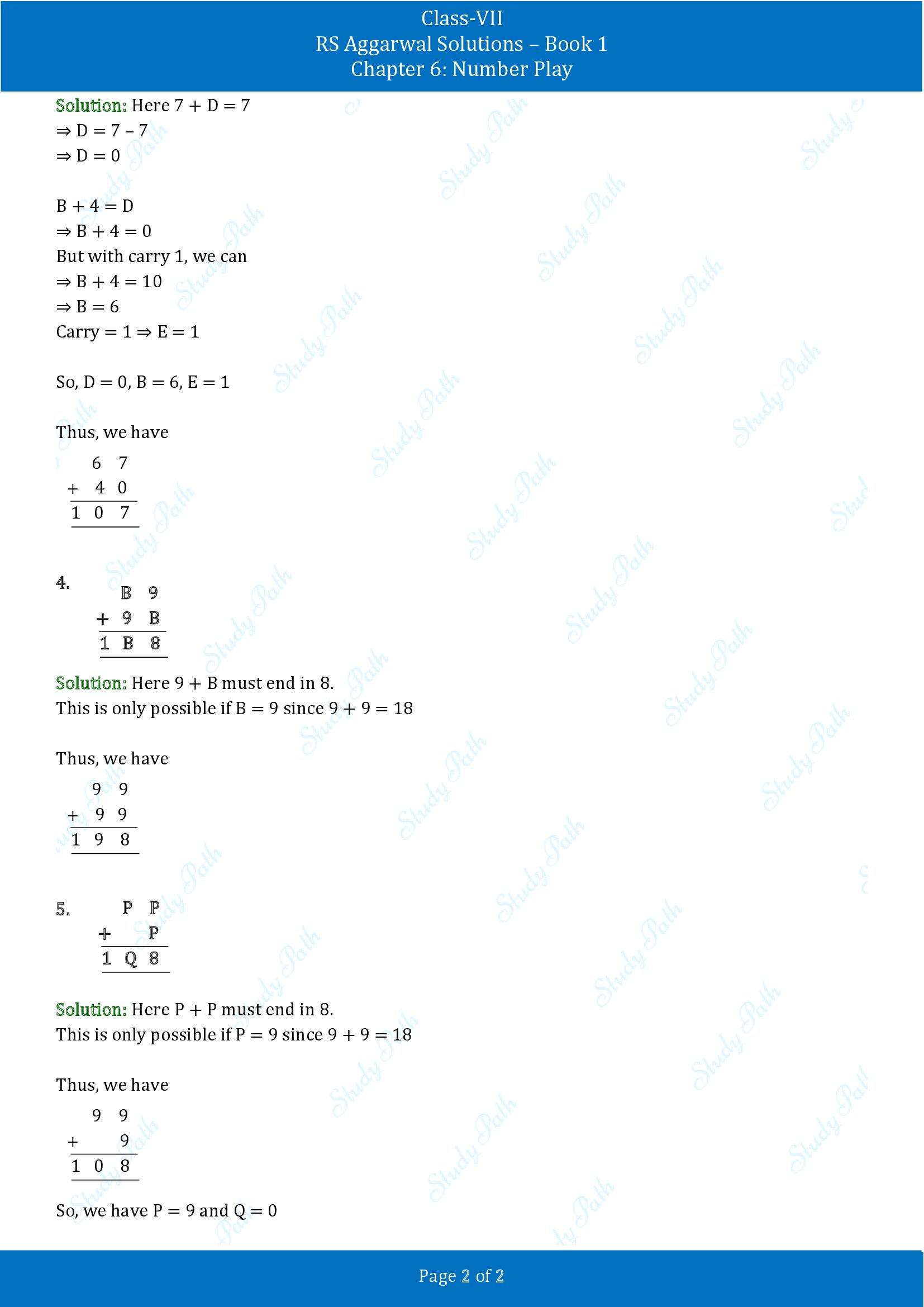 RS Aggarwal Solutions Class 7 Book 1 Chapter 6 Number Play Exercise 6D 00002