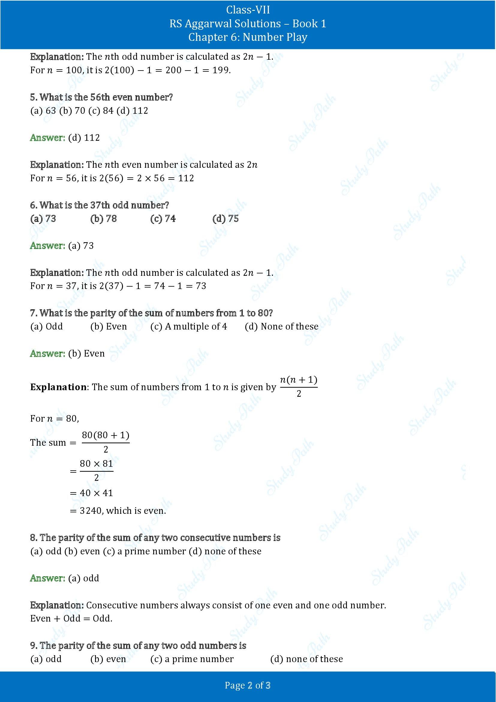 RS Aggarwal Solutions Class 7 Book 1 Chapter 6 Number Play Exercise 6E 00002