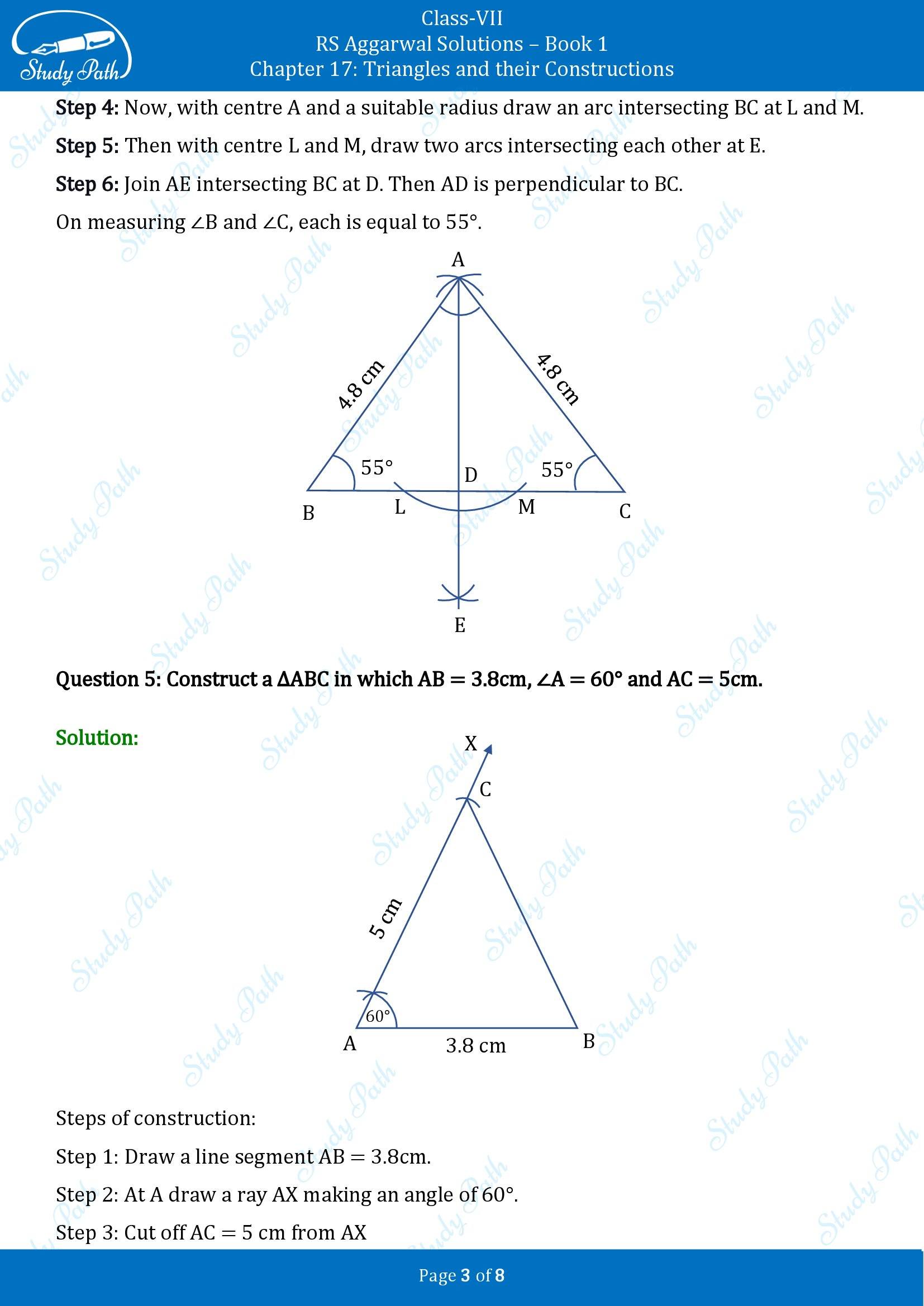 RS Aggarwal Solutions Class 7 Book 1 Chapter 7 Triangles and Their Constructions Exercise 7D 00003