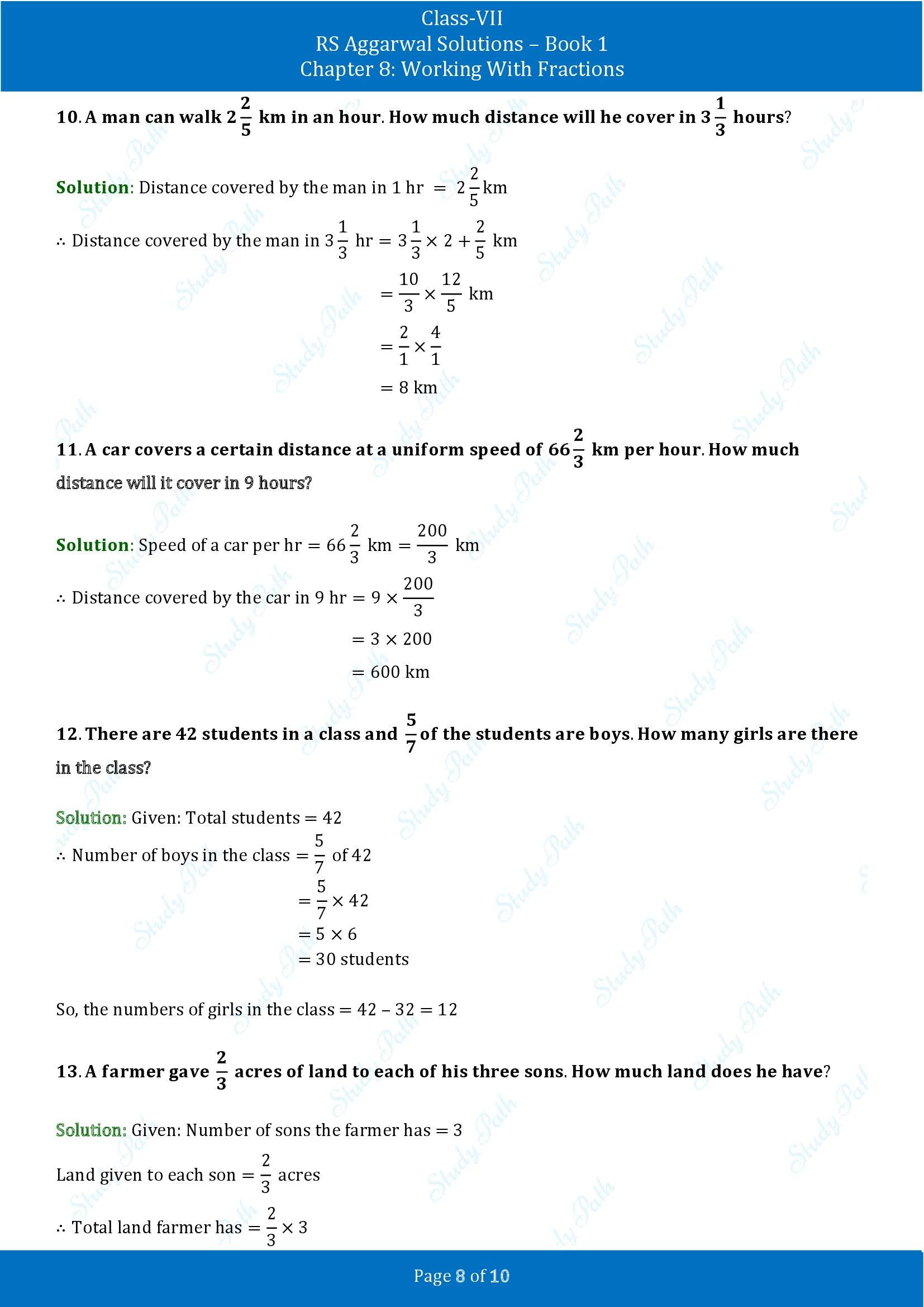 RS Aggarwal Solutions Class 7 Book 1 Chapter 8 Working With Fractions Exercise 8A 00008