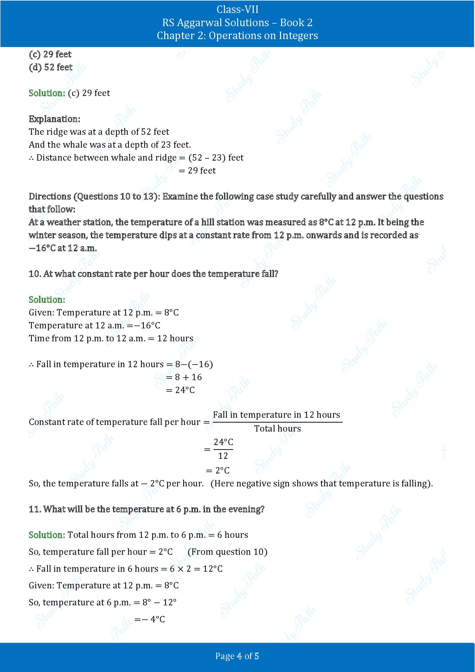 RS Aggarwal Solutions Class 7 Book 2 Chapter 2 Operations on Integers Exercise 2E 00004