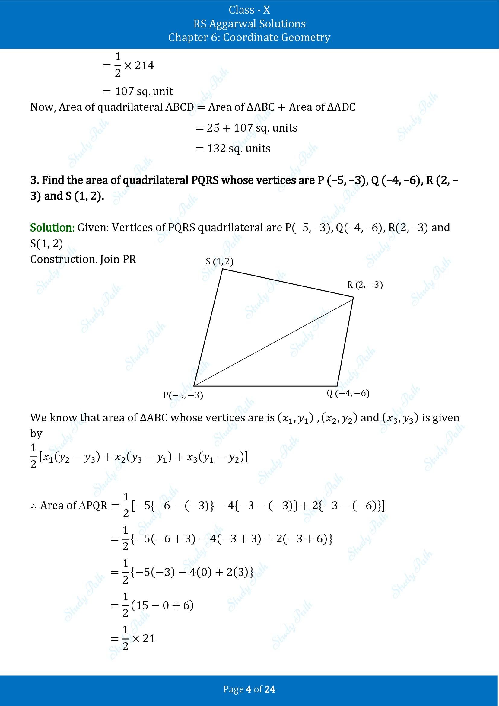 RS Aggarwal Solutions for Class 10 Chapter 6 Coordinate Geometry Exercise 6C 00004