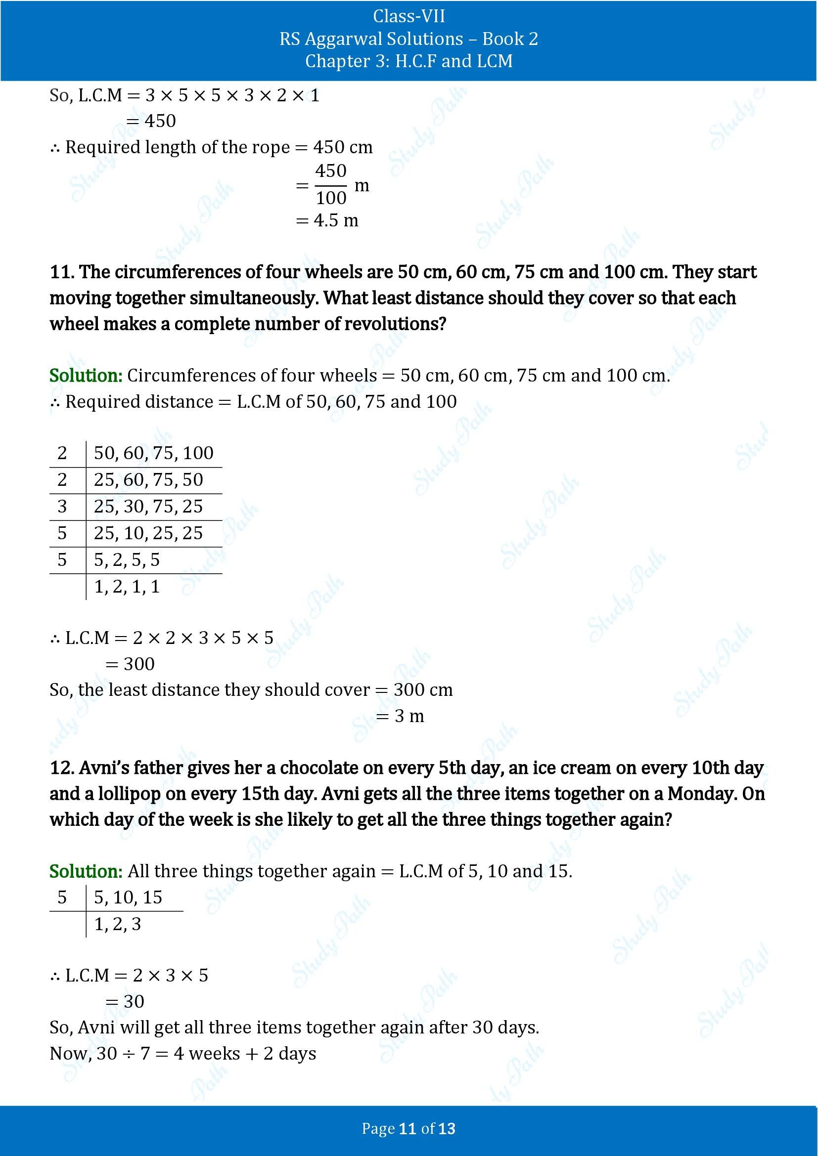 RS Aggarwal Solutions Class 7 Book 2 Chapter 3 HCF and LCM Exercise 3B 00011