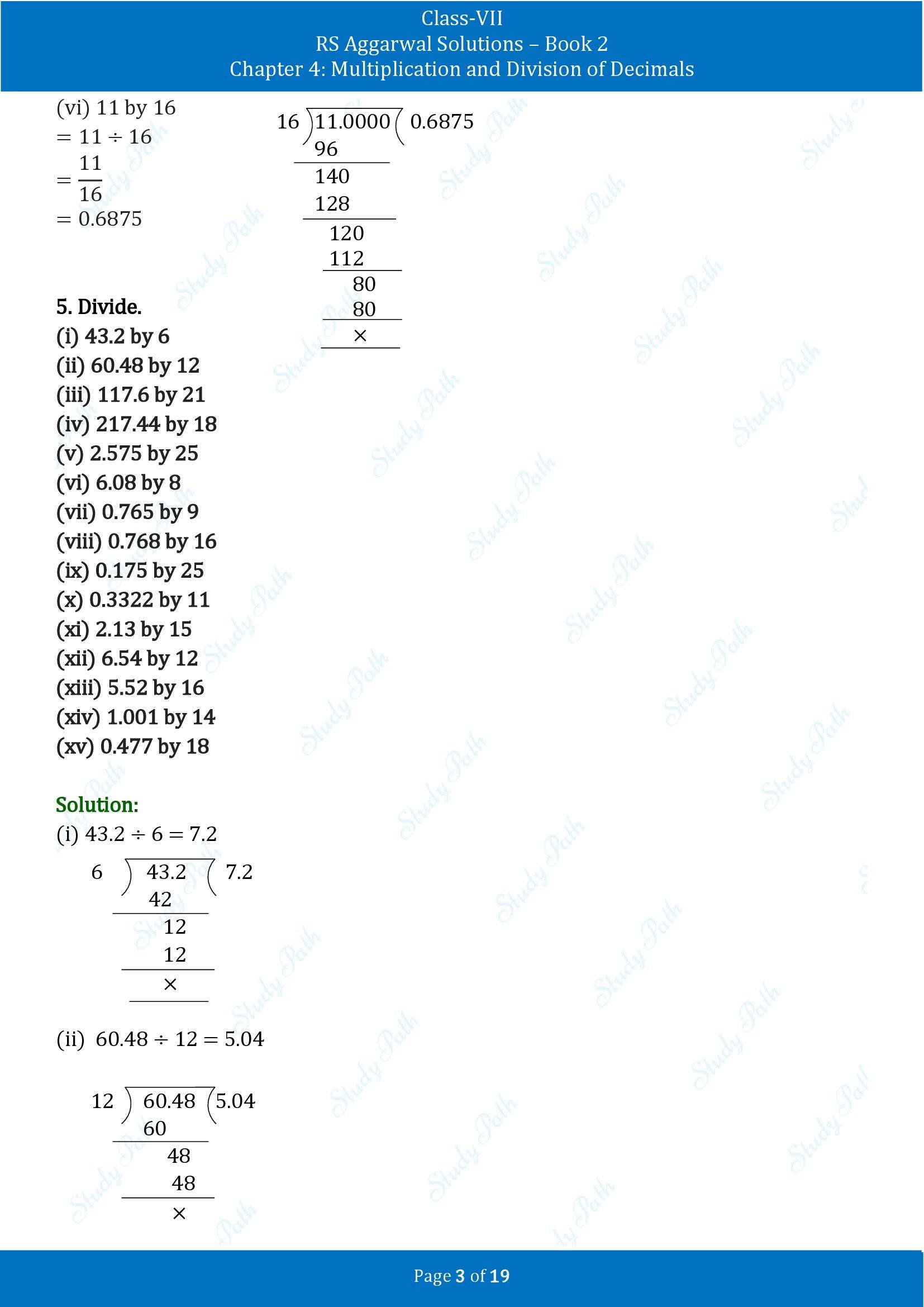 RS Aggarwal Solutions Class 7 Book 2 Chapter 4 Multiplication and Division of Decimals Exercise 4D 00003