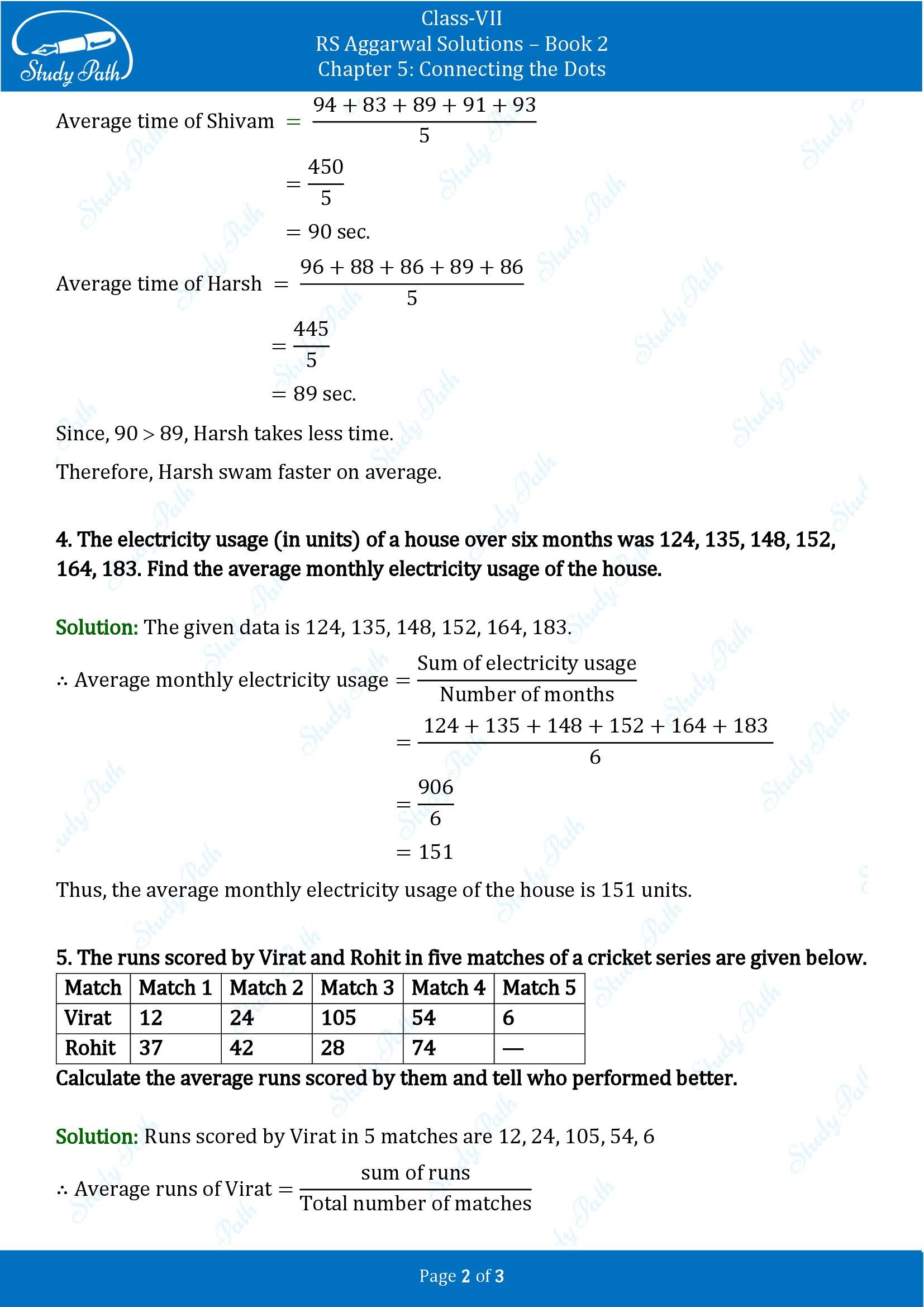 RS Aggarwal Solutions Class 7 Book 2 Chapter 5 Connecting the Dots Exercise 5B 00002