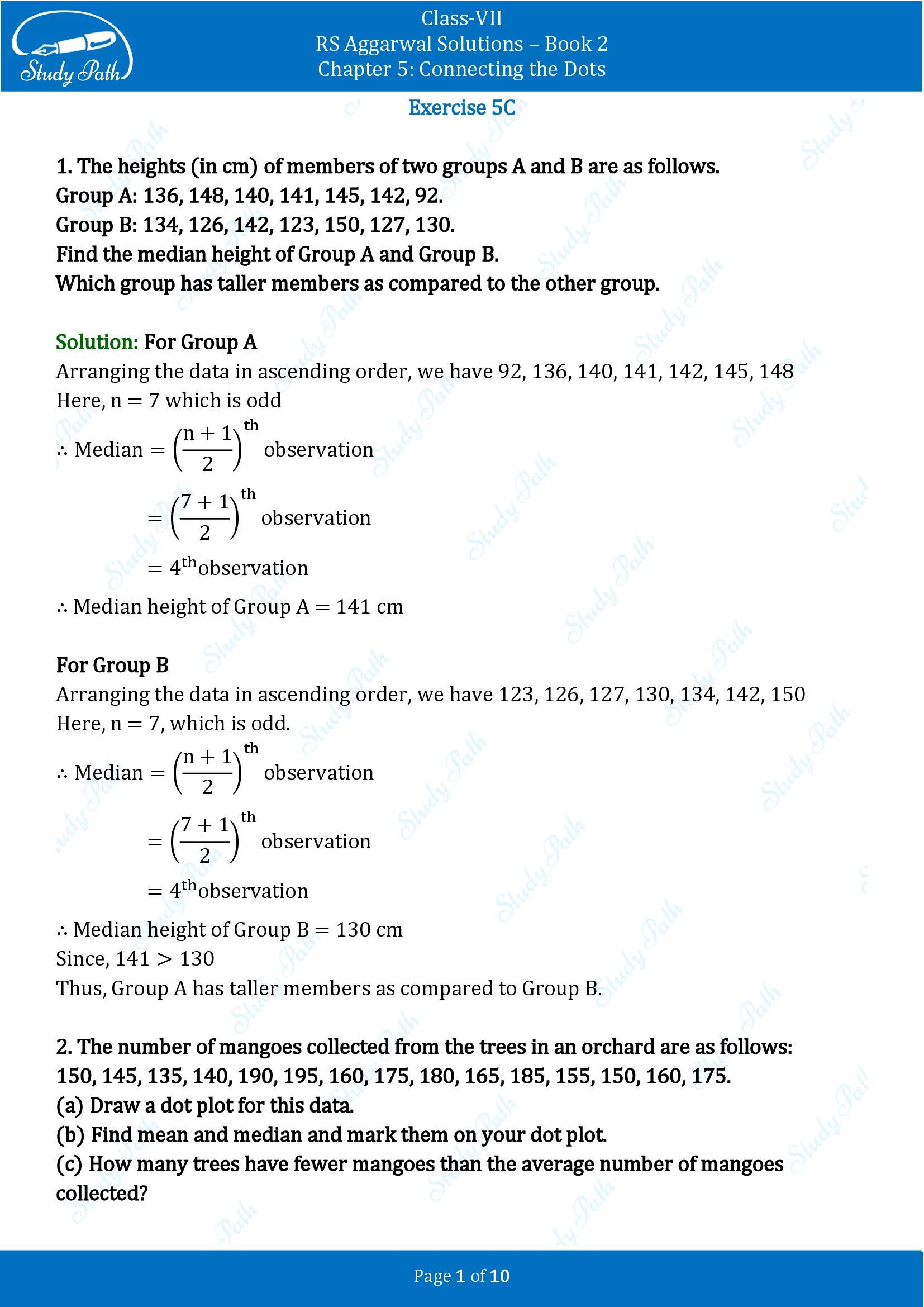 RS Aggarwal Solutions Class 7 Book 2 Chapter 5 Connecting the Dots Exercise 5C 00001