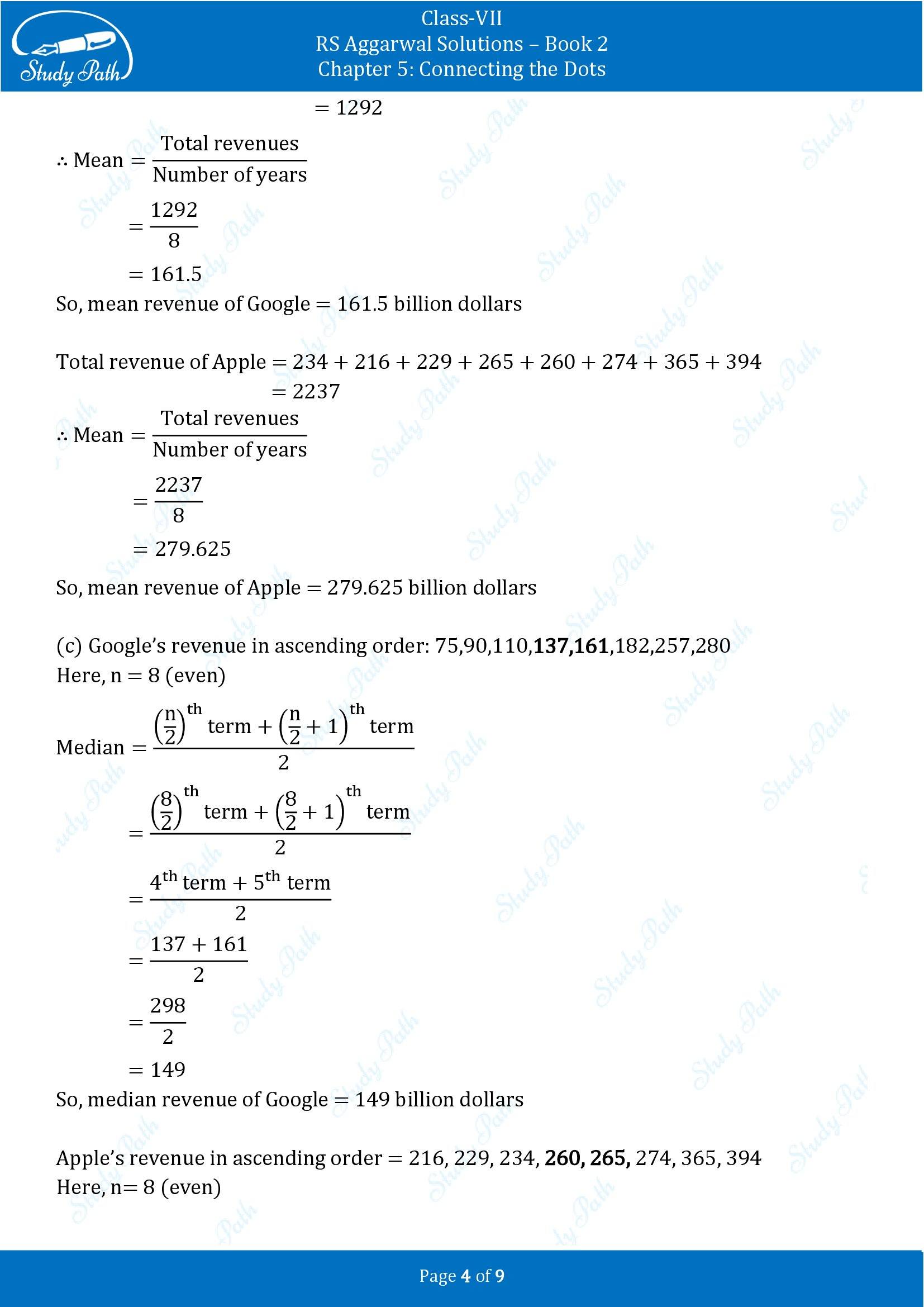 RS Aggarwal Solutions Class 7 Book 2 Chapter 5 Connecting the Dots Exercise 5D 00004