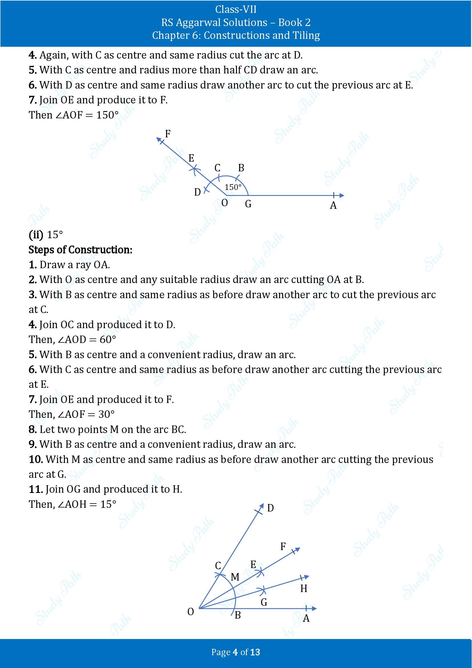 RS Aggarwal Solutions Class 7 Book 2 Chapter 6 Constructions and Tilings Exercise 6A 00004