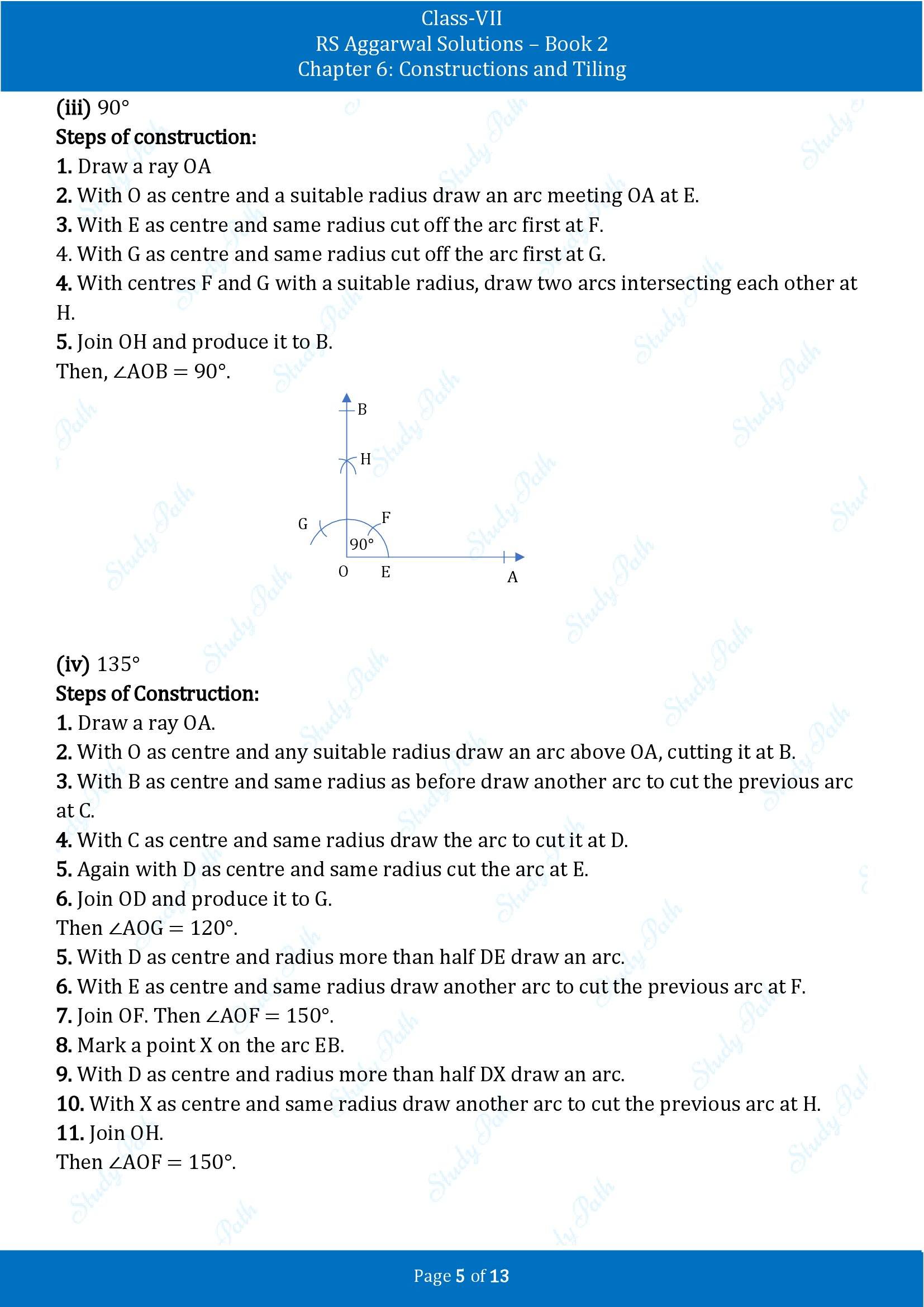 RS Aggarwal Solutions Class 7 Book 2 Chapter 6 Constructions and Tilings Exercise 6A 00005