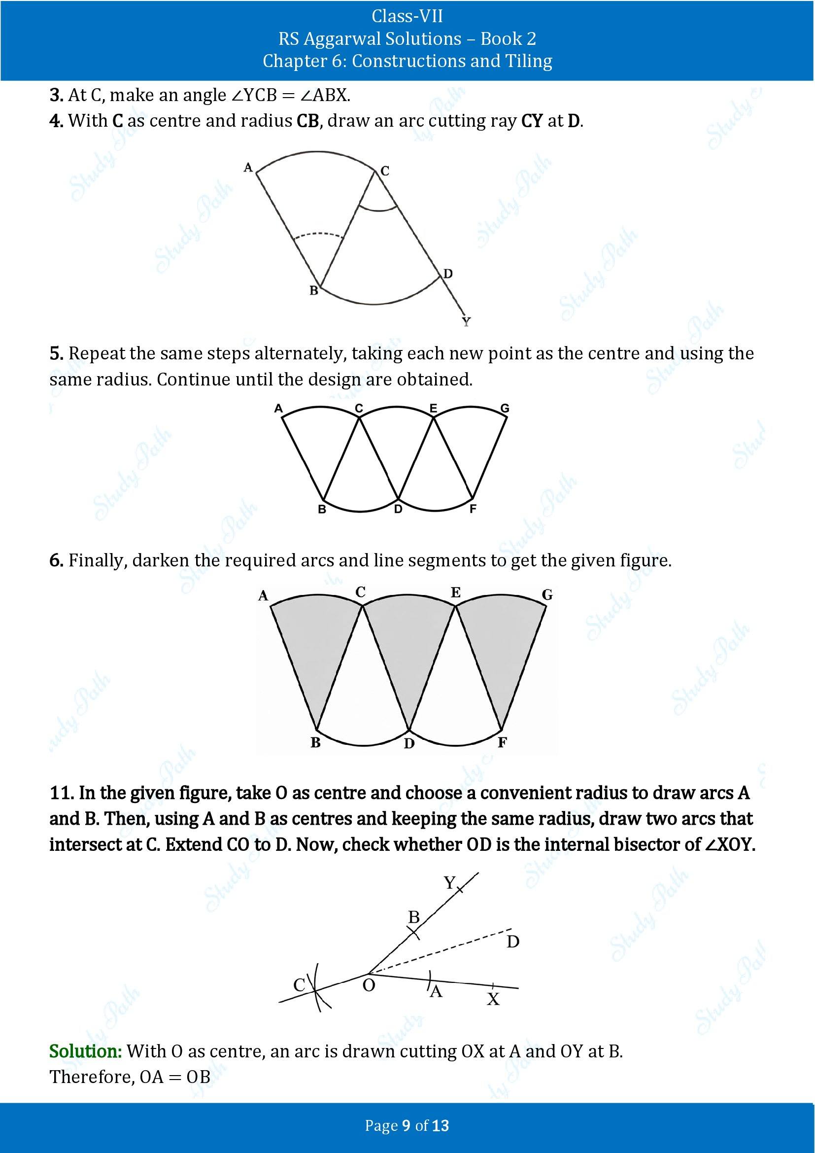 RS Aggarwal Solutions Class 7 Book 2 Chapter 6 Constructions and Tilings Exercise 6A 00009