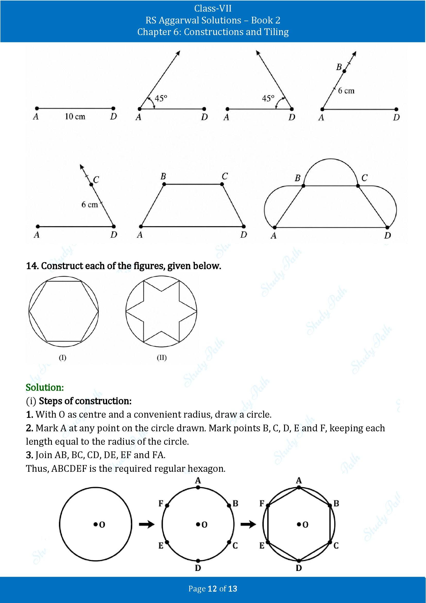 RS Aggarwal Solutions Class 7 Book 2 Chapter 6 Constructions and Tilings Exercise 6A 00012