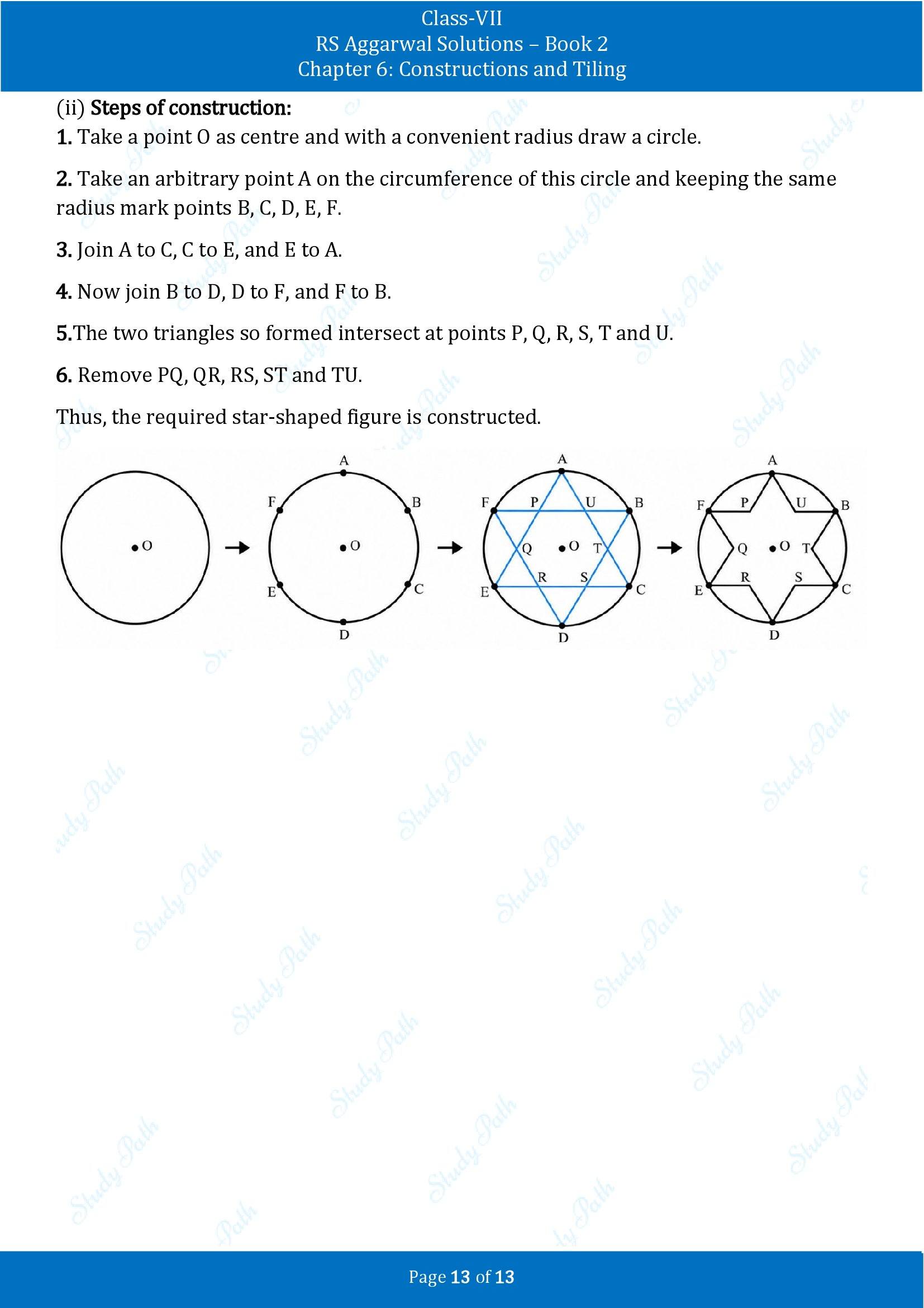 RS Aggarwal Solutions Class 7 Book 2 Chapter 6 Constructions and Tilings Exercise 6A 00013