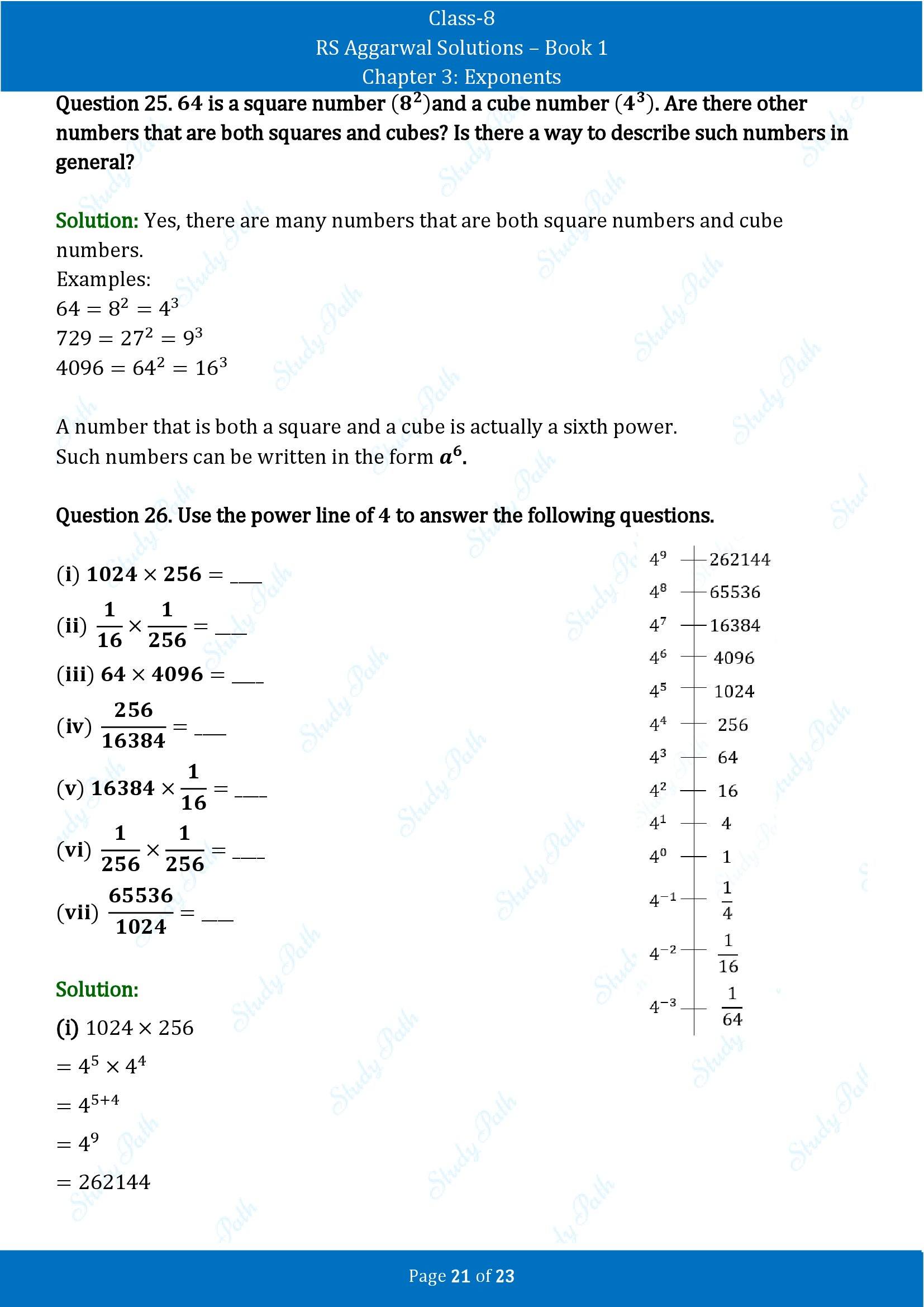 RS Aggarwal Solutions Class 8 Book 1 Chapter 3 Exponents Exercise 3A 00021