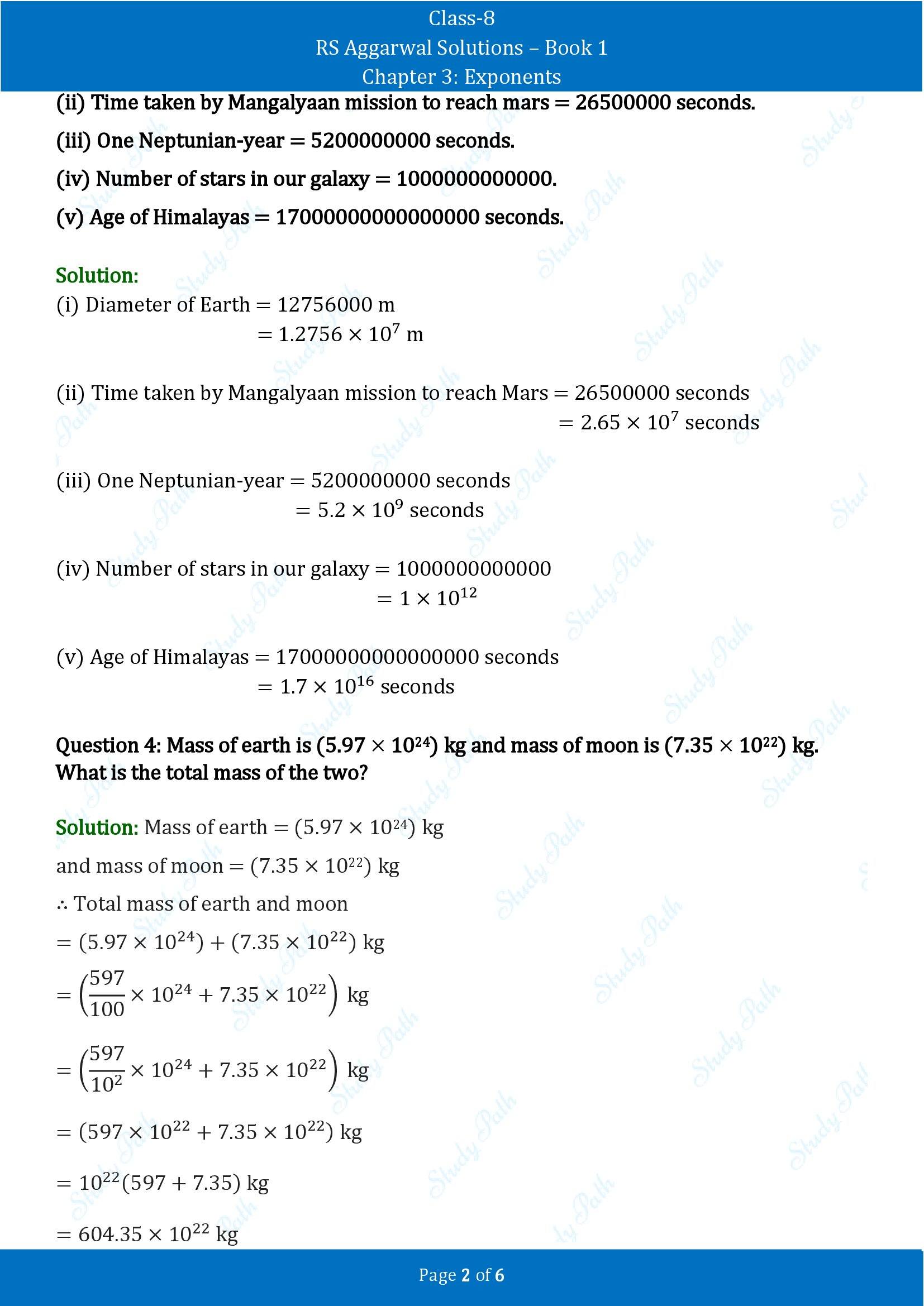 RS Aggarwal Solutions Class 8 Book 1 Chapter 3 Exponents Exercise 3B 00002