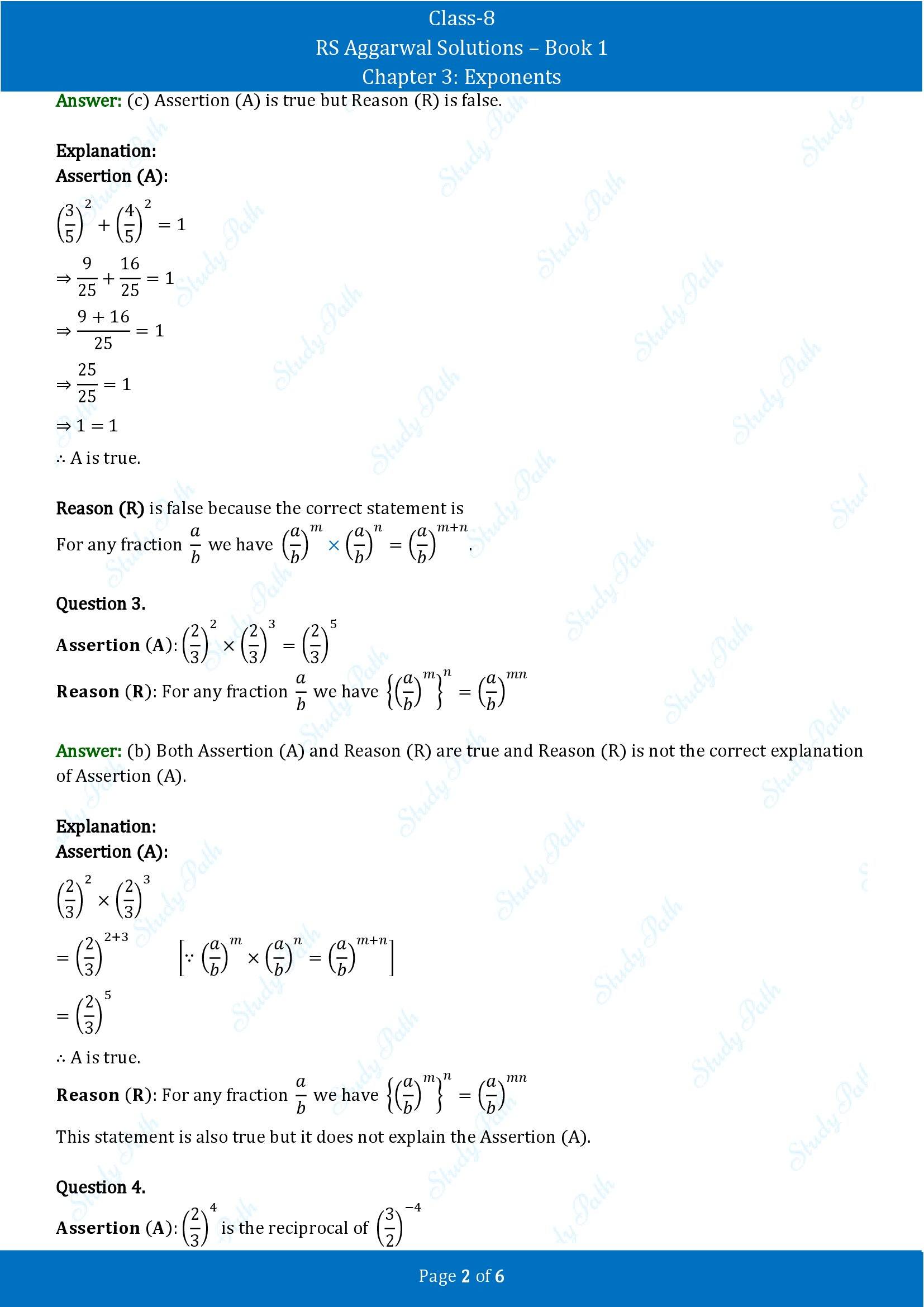 RS Aggarwal Solutions Class 8 Book 1 Chapter 3 Exponents Exercise 3D 00002