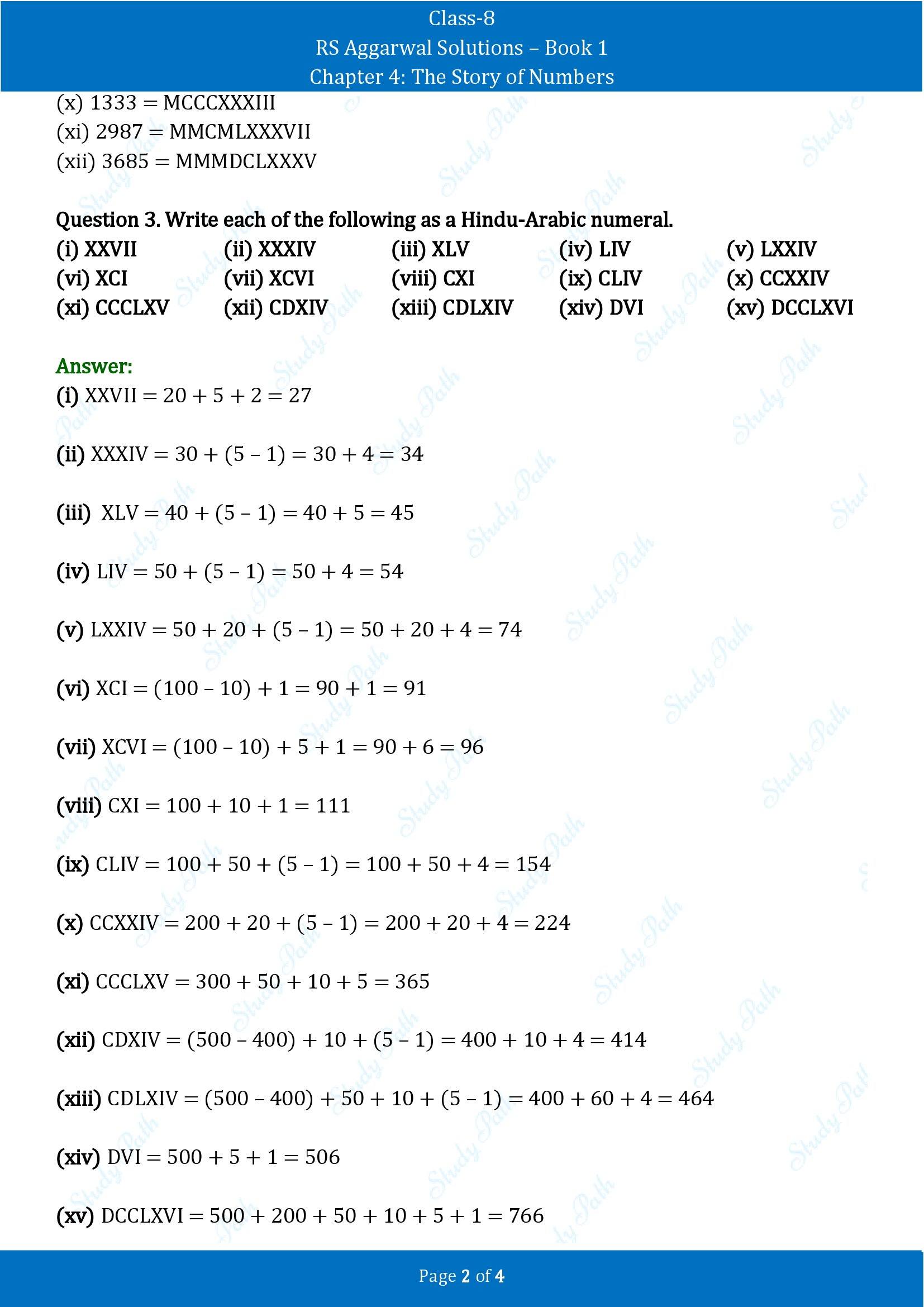 RS Aggarwal Solutions Class 8 Book 1 Chapter 4 The Story of Numbers Exercise 4A 00002