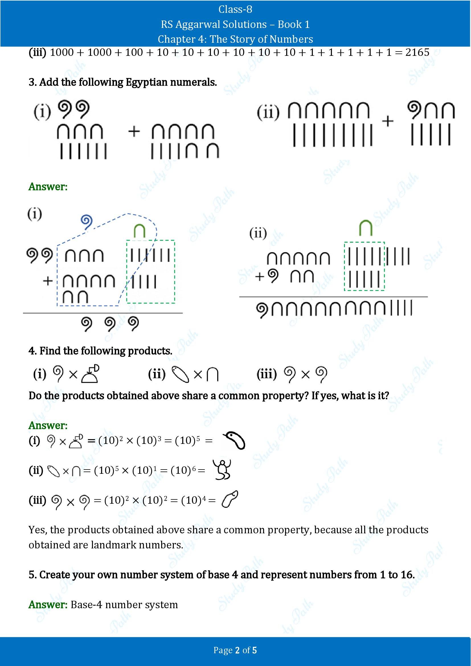 RS Aggarwal Solutions Class 8 Book 1 Chapter 4 The Story of Numbers Exercise 4B 00002