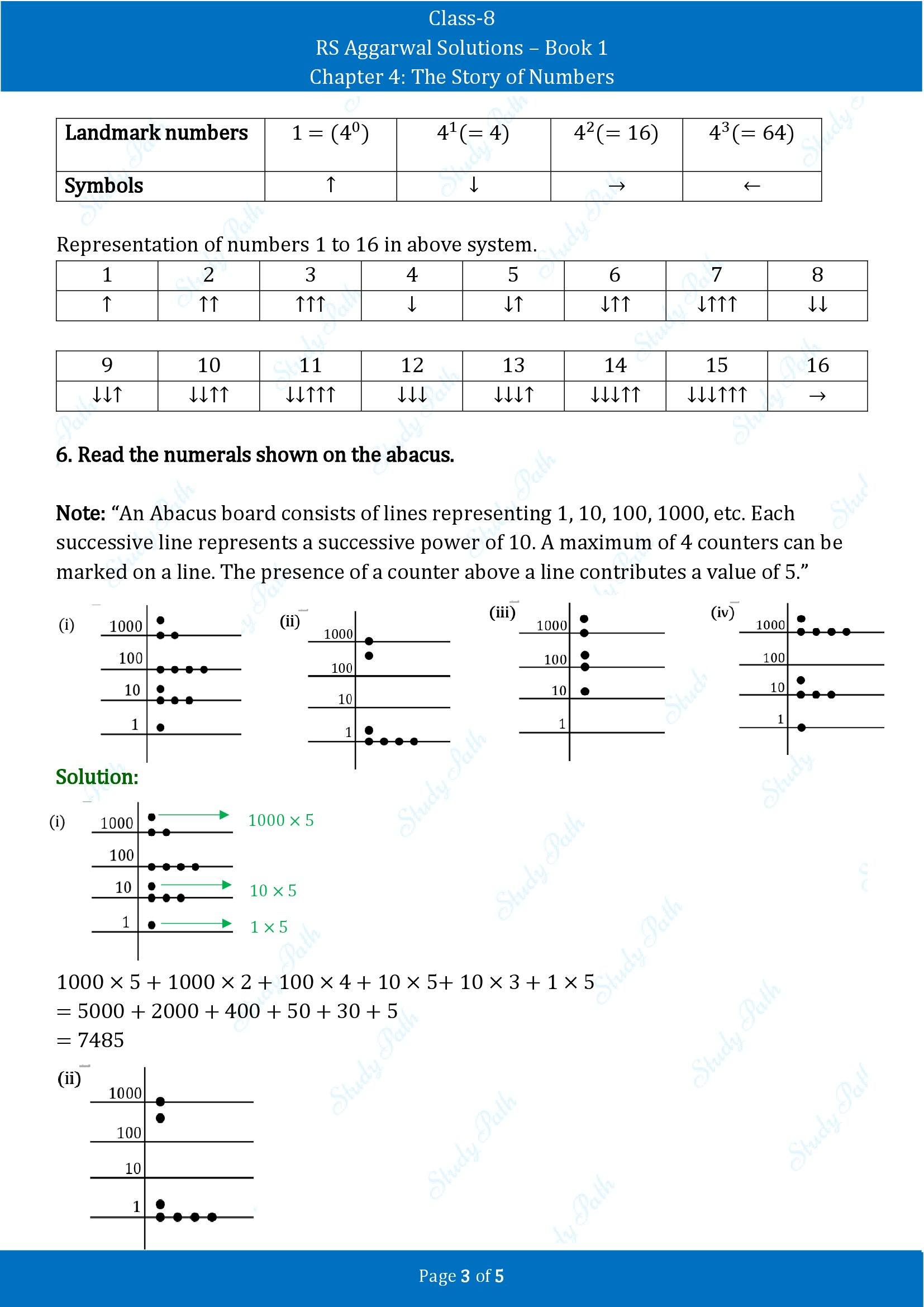 RS Aggarwal Solutions Class 8 Book 1 Chapter 4 The Story of Numbers Exercise 4B 00003
