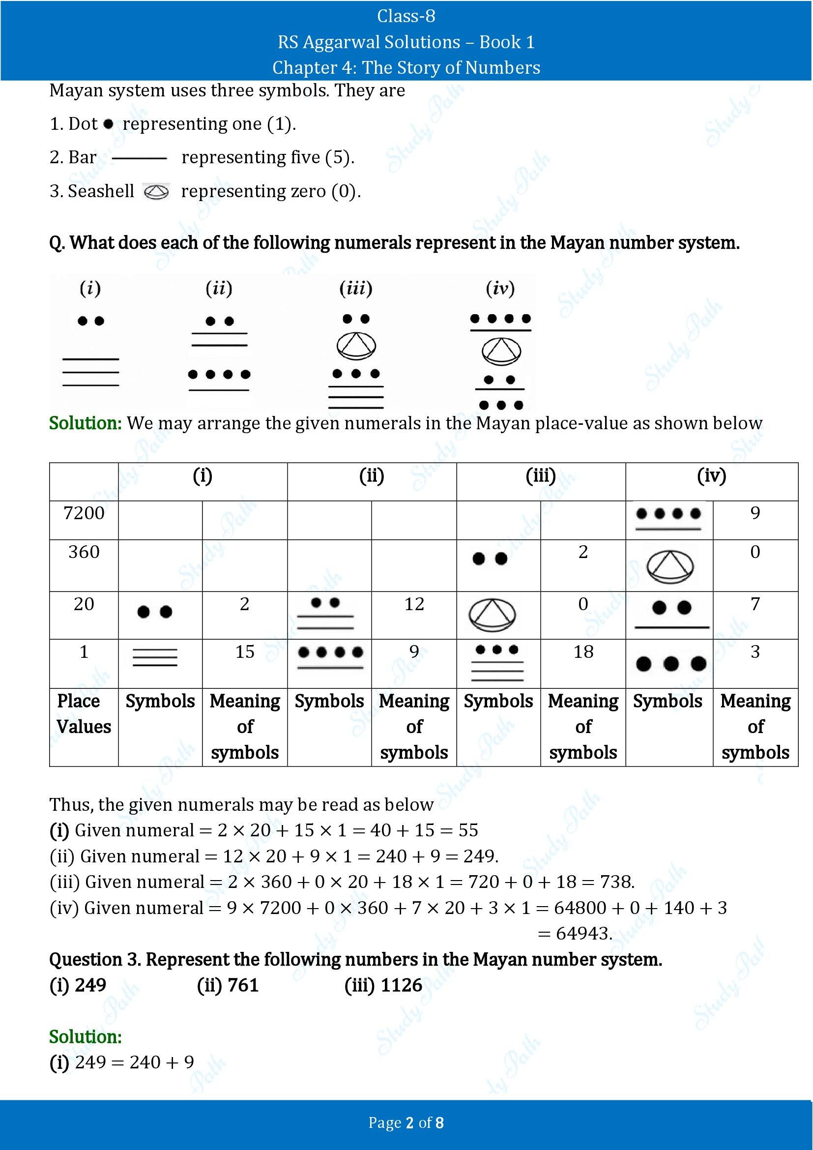 RS Aggarwal Solutions Class 8 Book 1 Chapter 4 The Story of Numbers Test Paper 4 00002