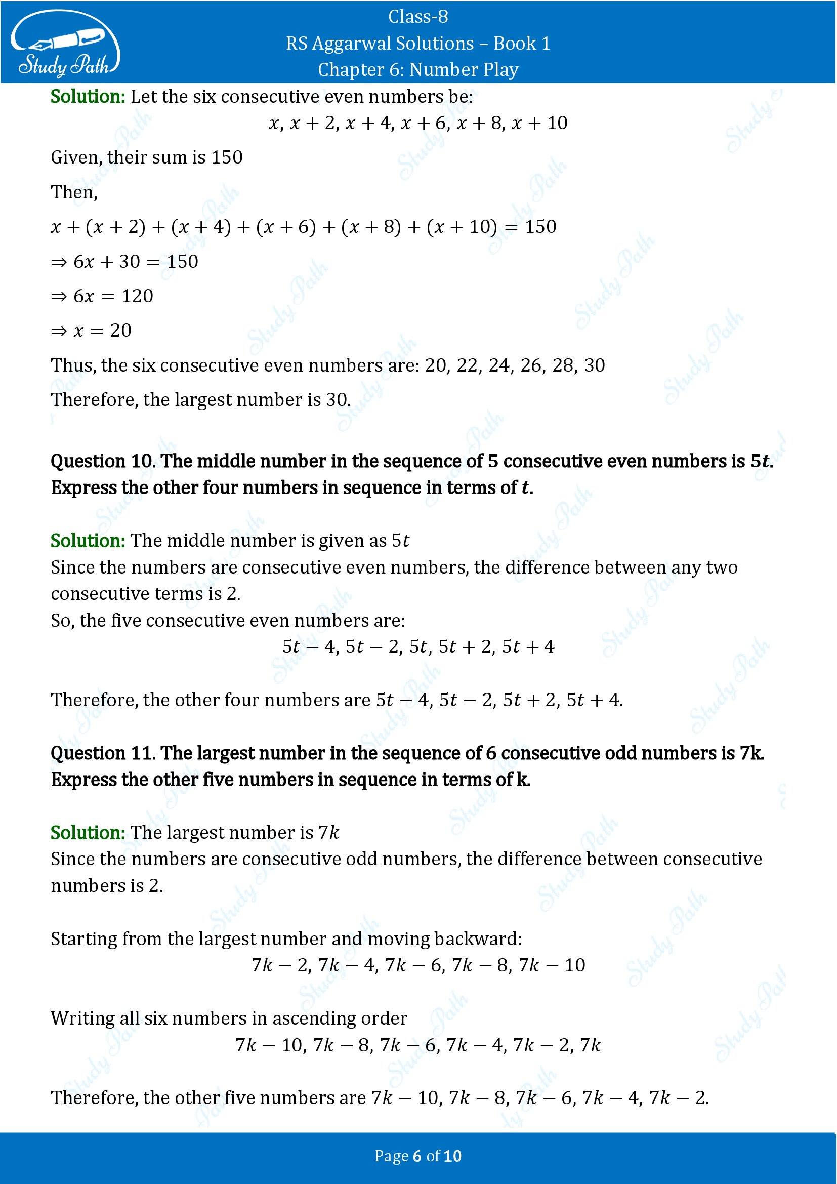 RS Aggarwal Solutions Class 8 Book 1 Chapter 6 Number Play Exercise 6A 00006