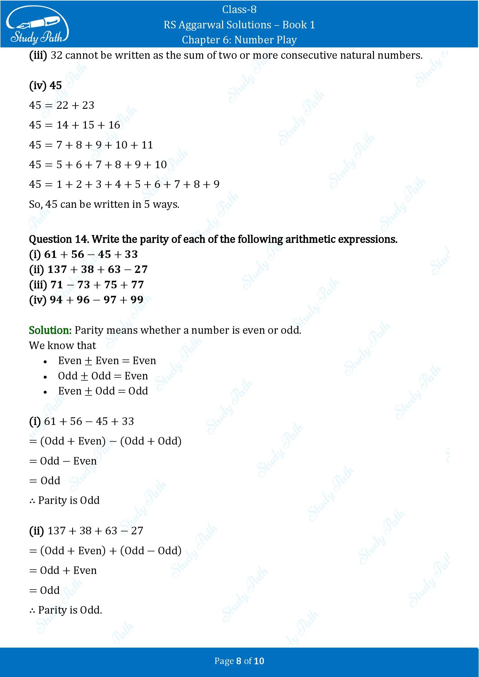 RS Aggarwal Solutions Class 8 Book 1 Chapter 6 Number Play Exercise 6A 00008