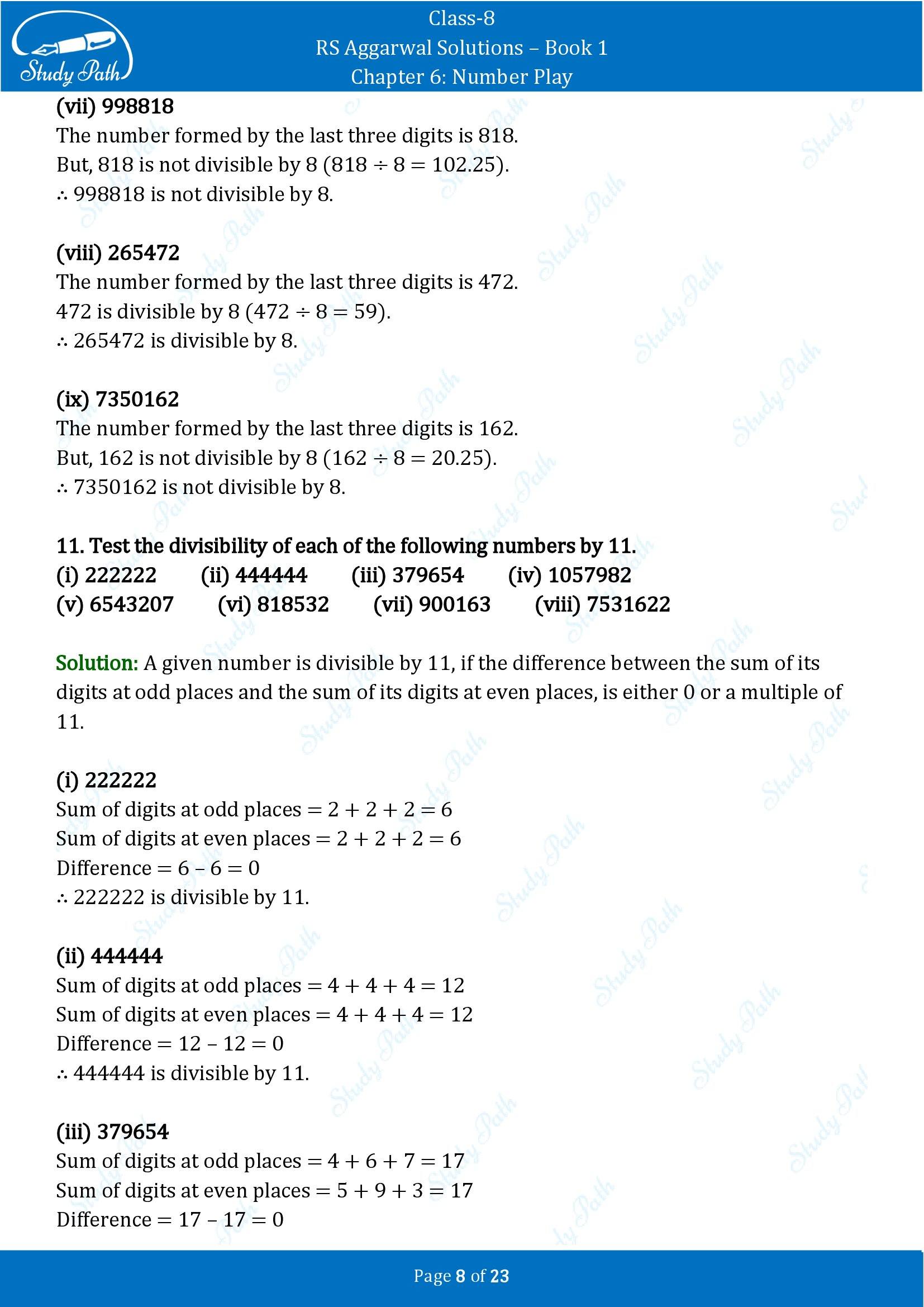 RS Aggarwal Solutions Class 8 Book 1 Chapter 6 Number Play Exercise 6B 00008
