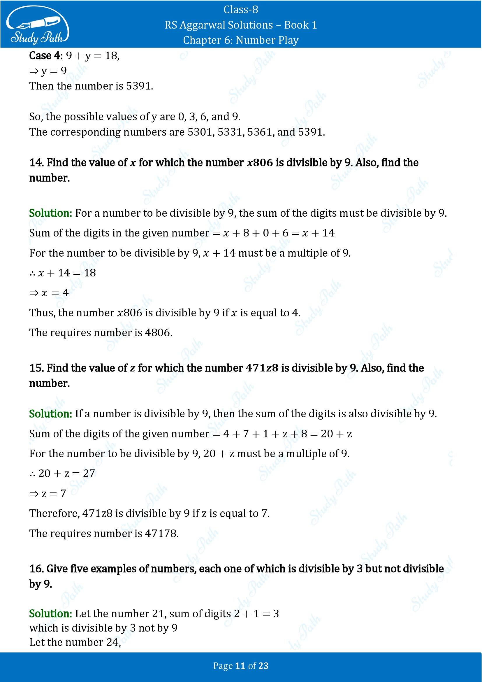 RS Aggarwal Solutions Class 8 Book 1 Chapter 6 Number Play Exercise 6B 00011
