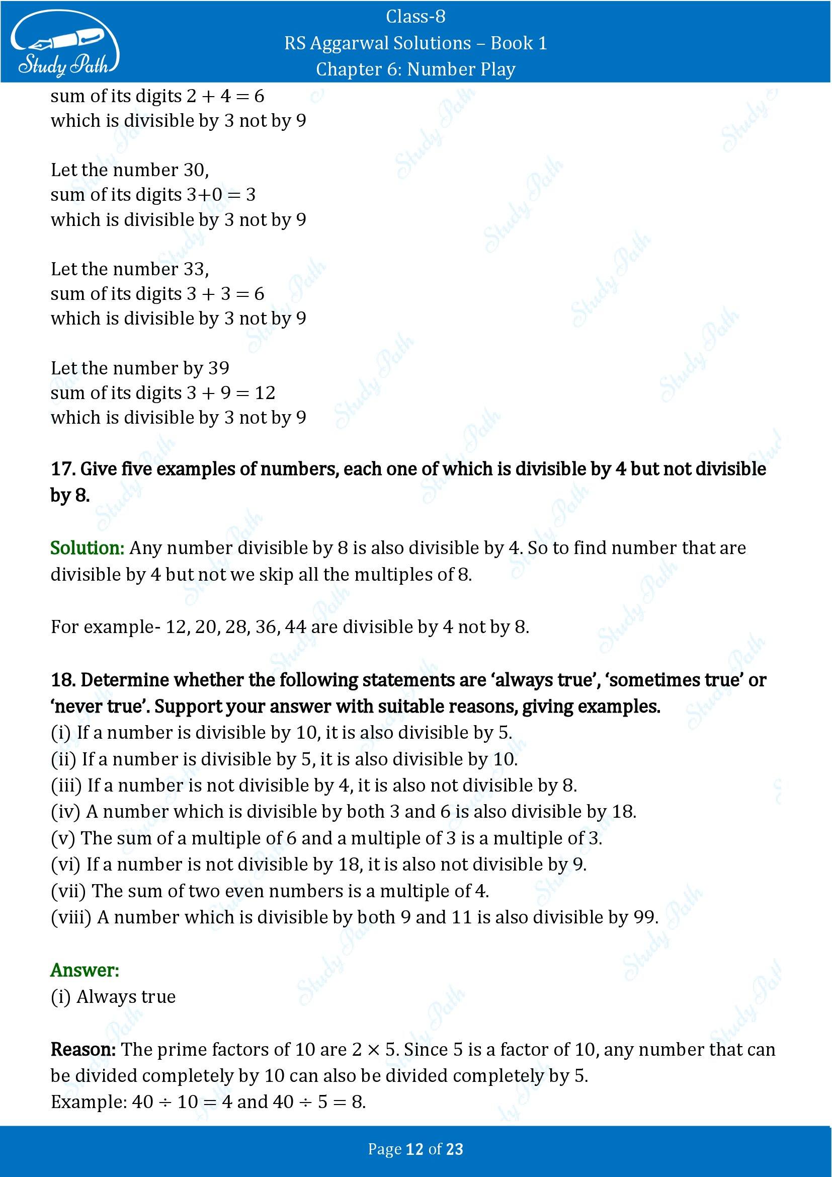 RS Aggarwal Solutions Class 8 Book 1 Chapter 6 Number Play Exercise 6B 00012