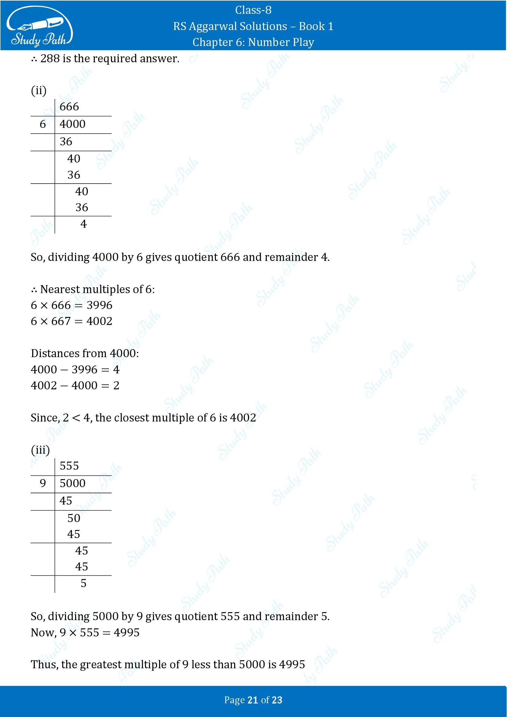 RS Aggarwal Solutions Class 8 Book 1 Chapter 6 Number Play Exercise 6B 00021