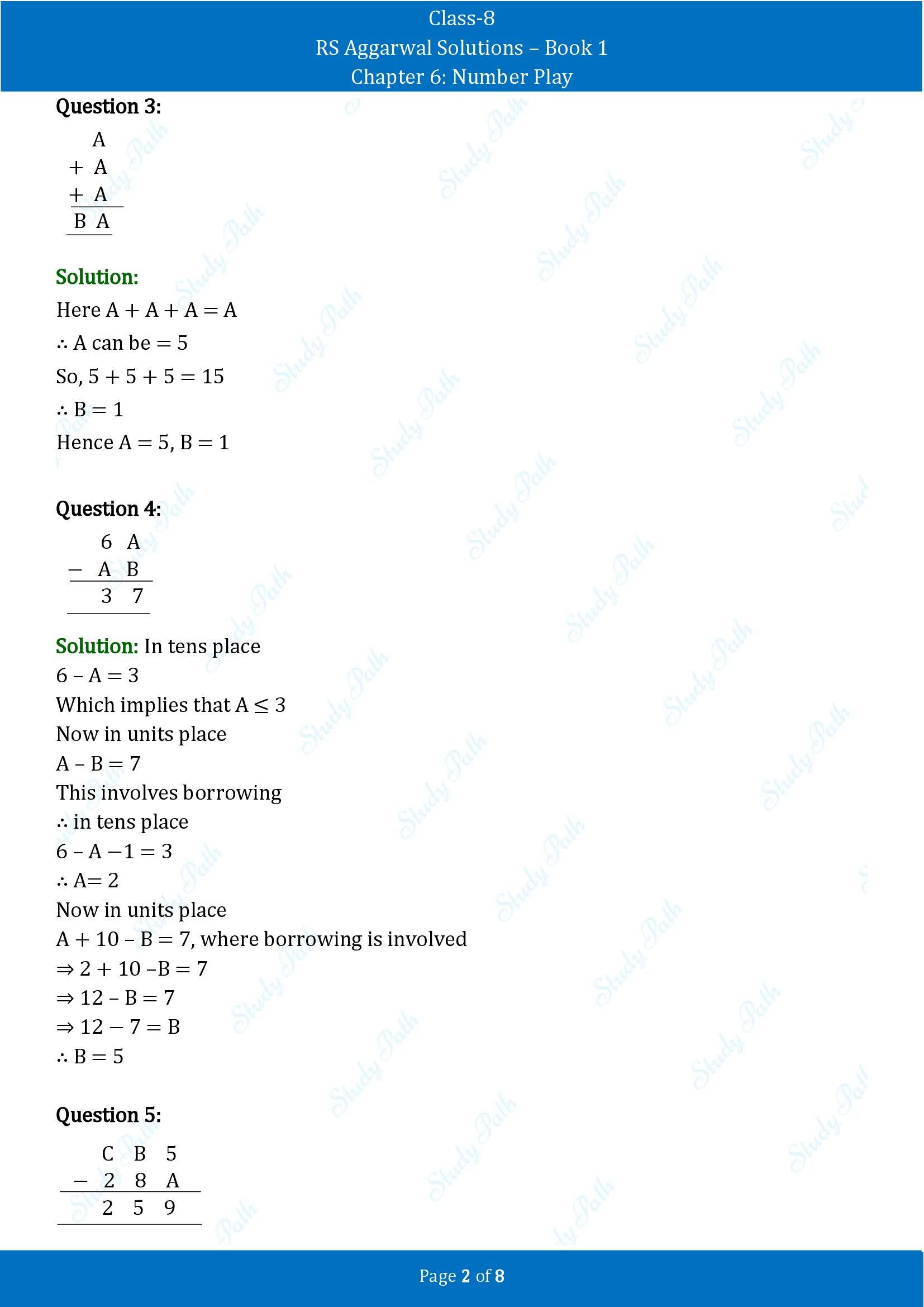 RS Aggarwal Solutions Class 8 Book 1 Chapter 6 Number Play Exercise 6C 00002