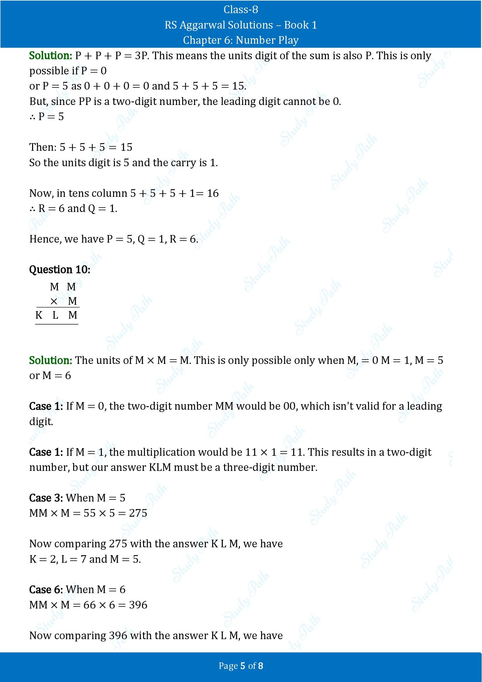 RS Aggarwal Solutions Class 8 Book 1 Chapter 6 Number Play Exercise 6C 00005