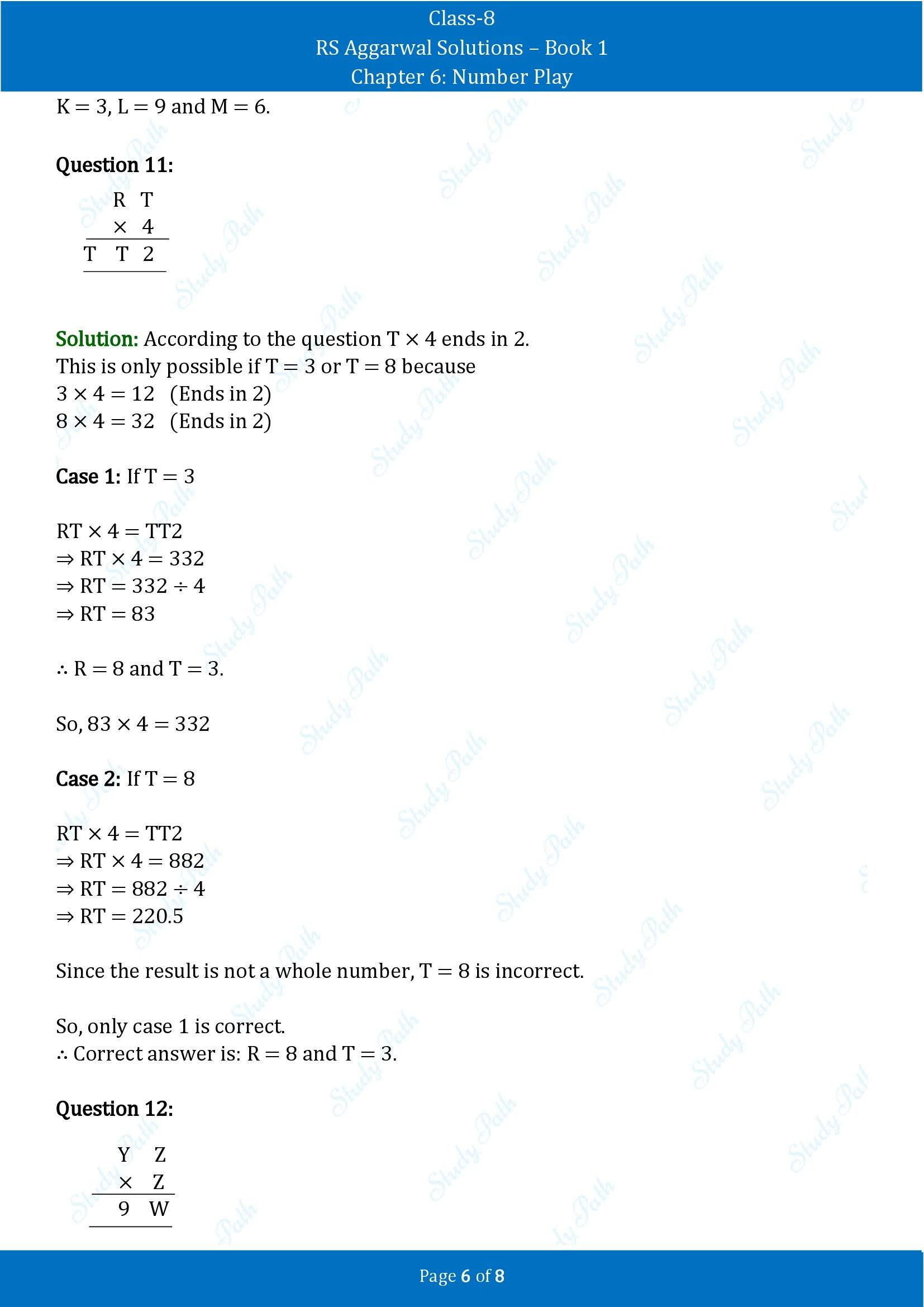 RS Aggarwal Solutions Class 8 Book 1 Chapter 6 Number Play Exercise 6C 00006
