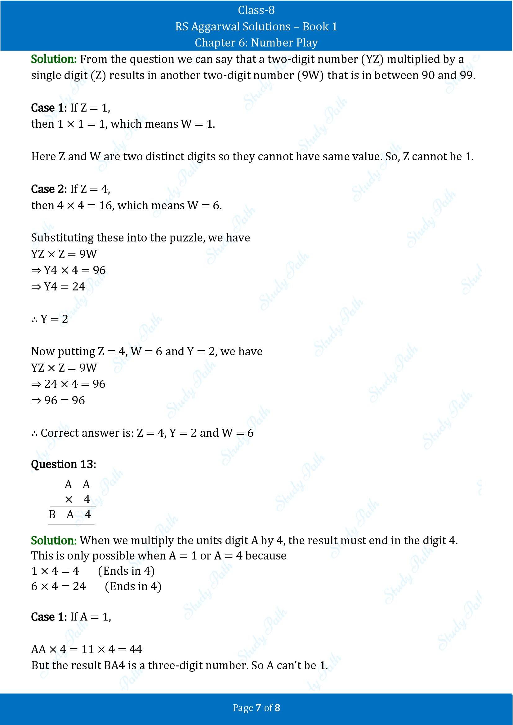 RS Aggarwal Solutions Class 8 Book 1 Chapter 6 Number Play Exercise 6C 00007