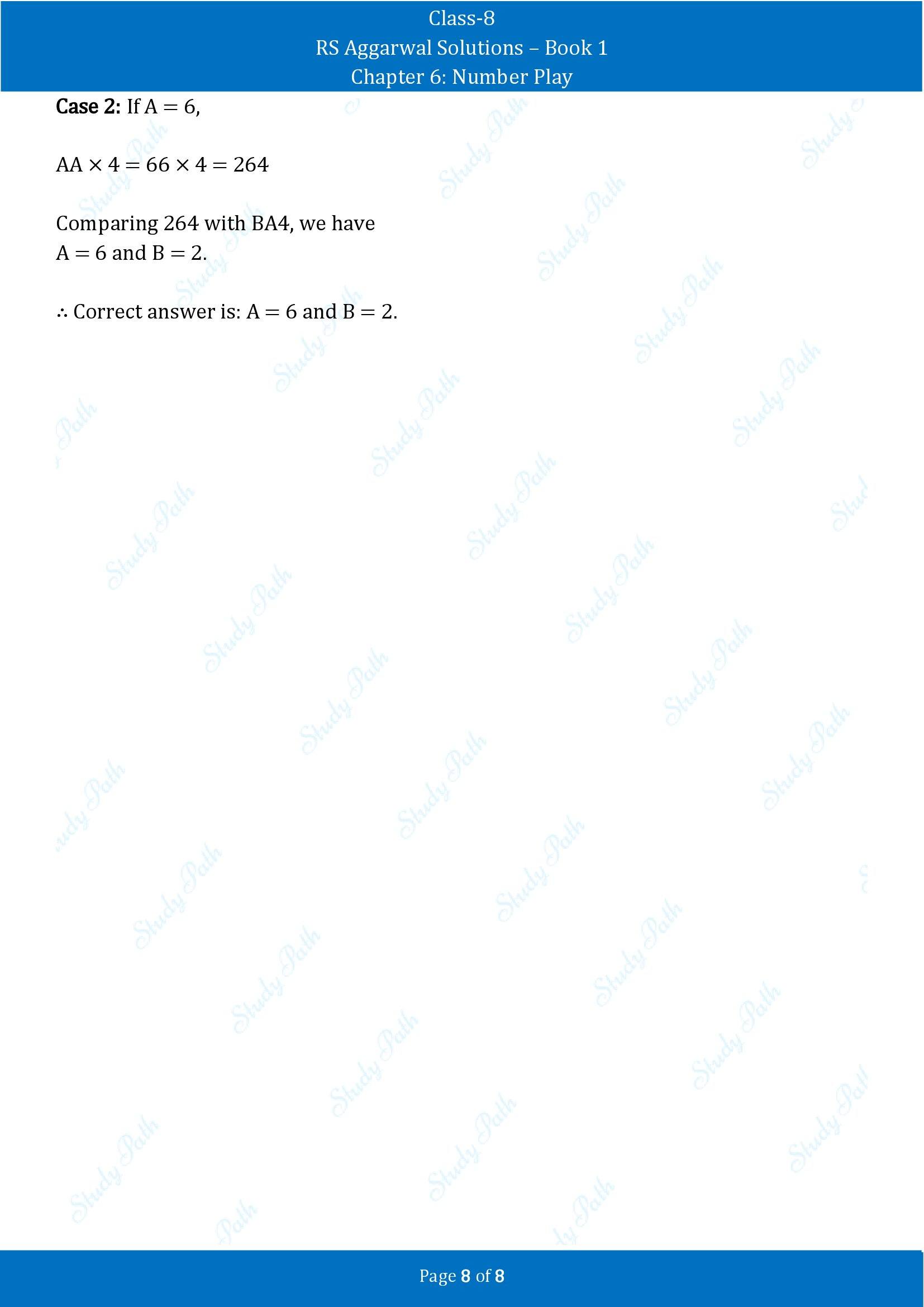 RS Aggarwal Solutions Class 8 Book 1 Chapter 6 Number Play Exercise 6C 00008
