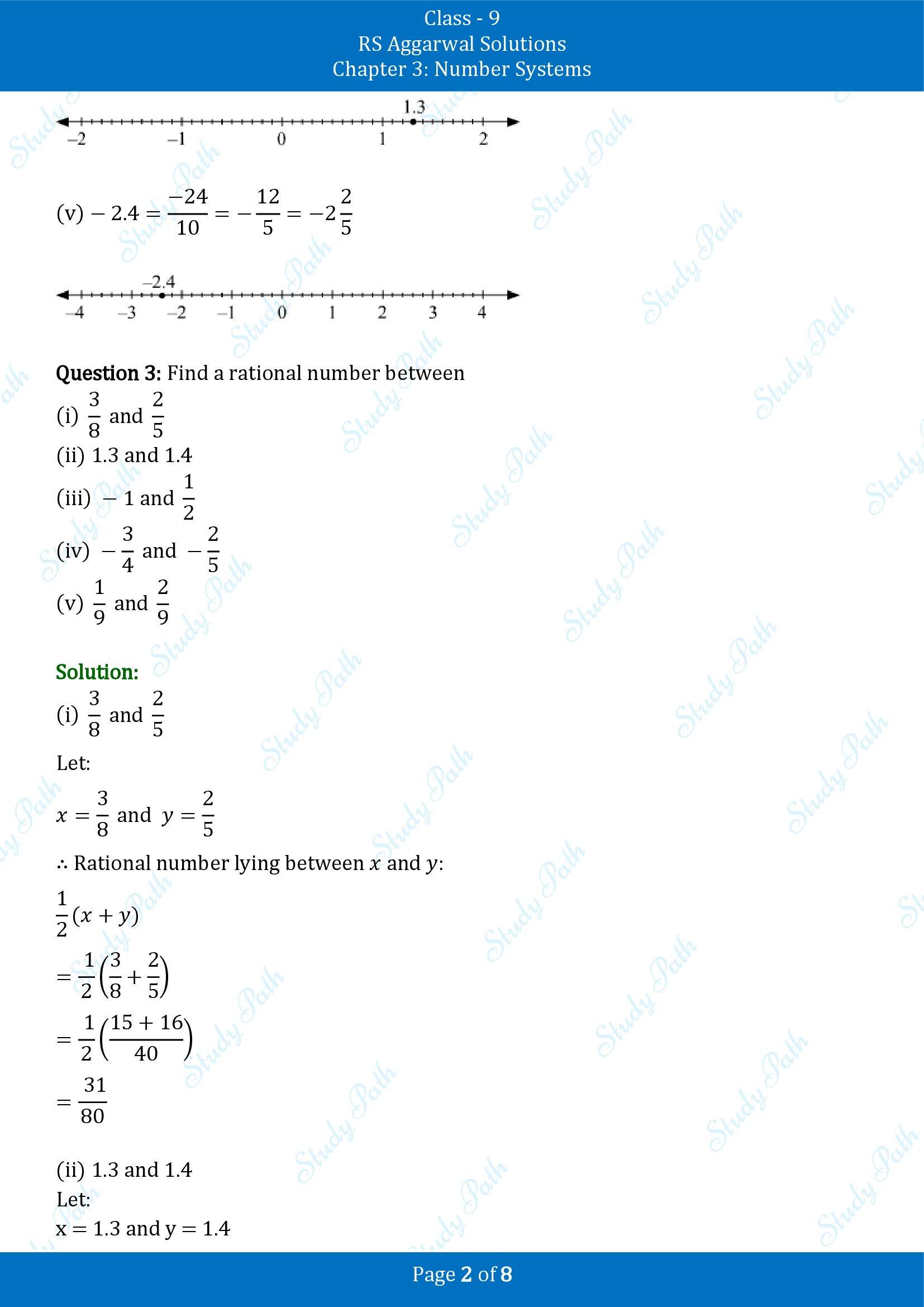 RS Aggarwal Solutions Class 9 Chapter 3 Number Systems Exercise 3A 00002