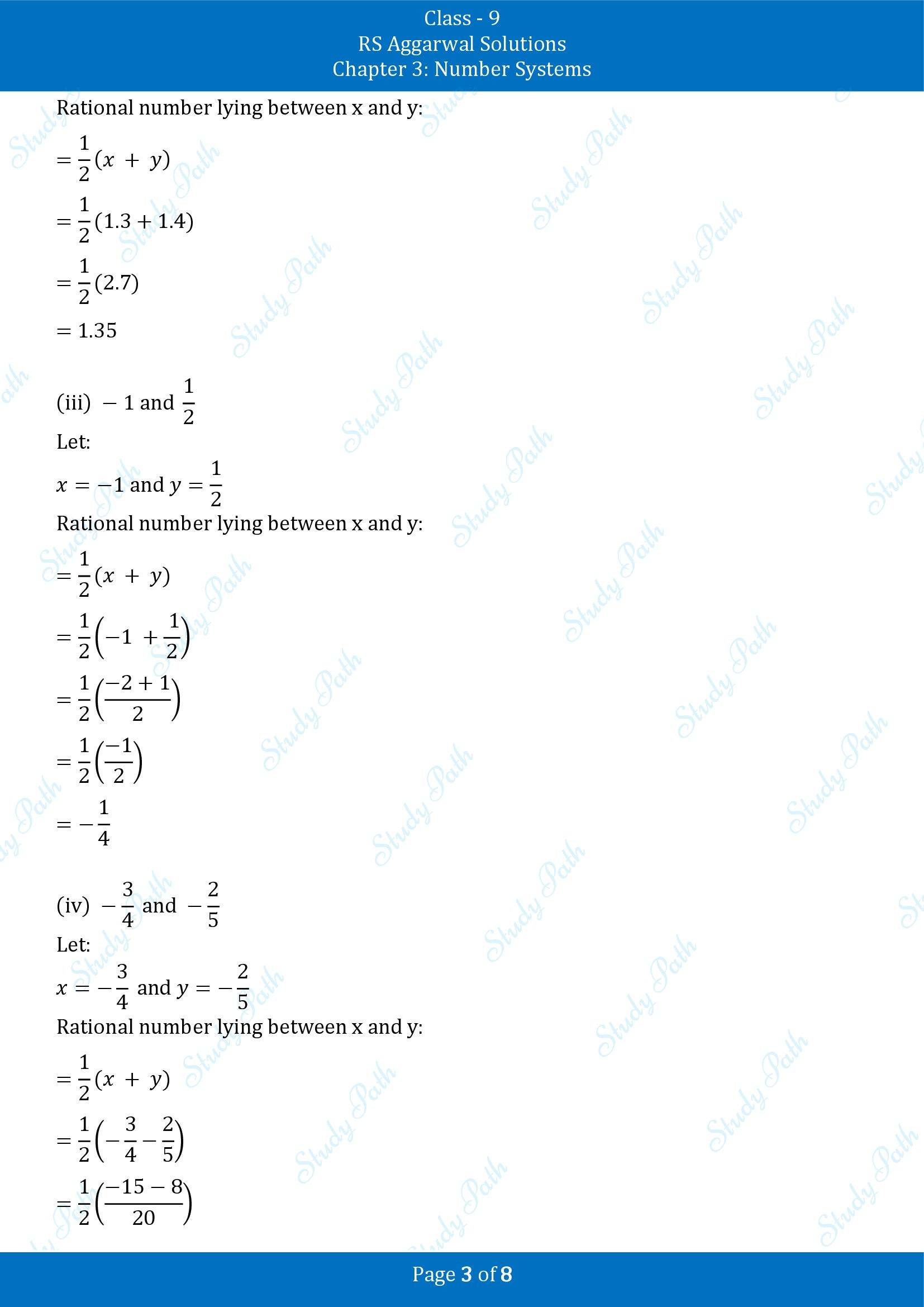 RS Aggarwal Solutions Class 9 Chapter 3 Number Systems Exercise 3A 00003