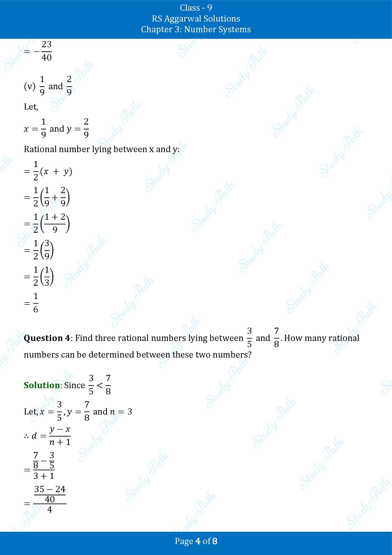 RS Aggarwal Solutions Class 9 Chapter 3 Number Systems Exercise 3A 00004