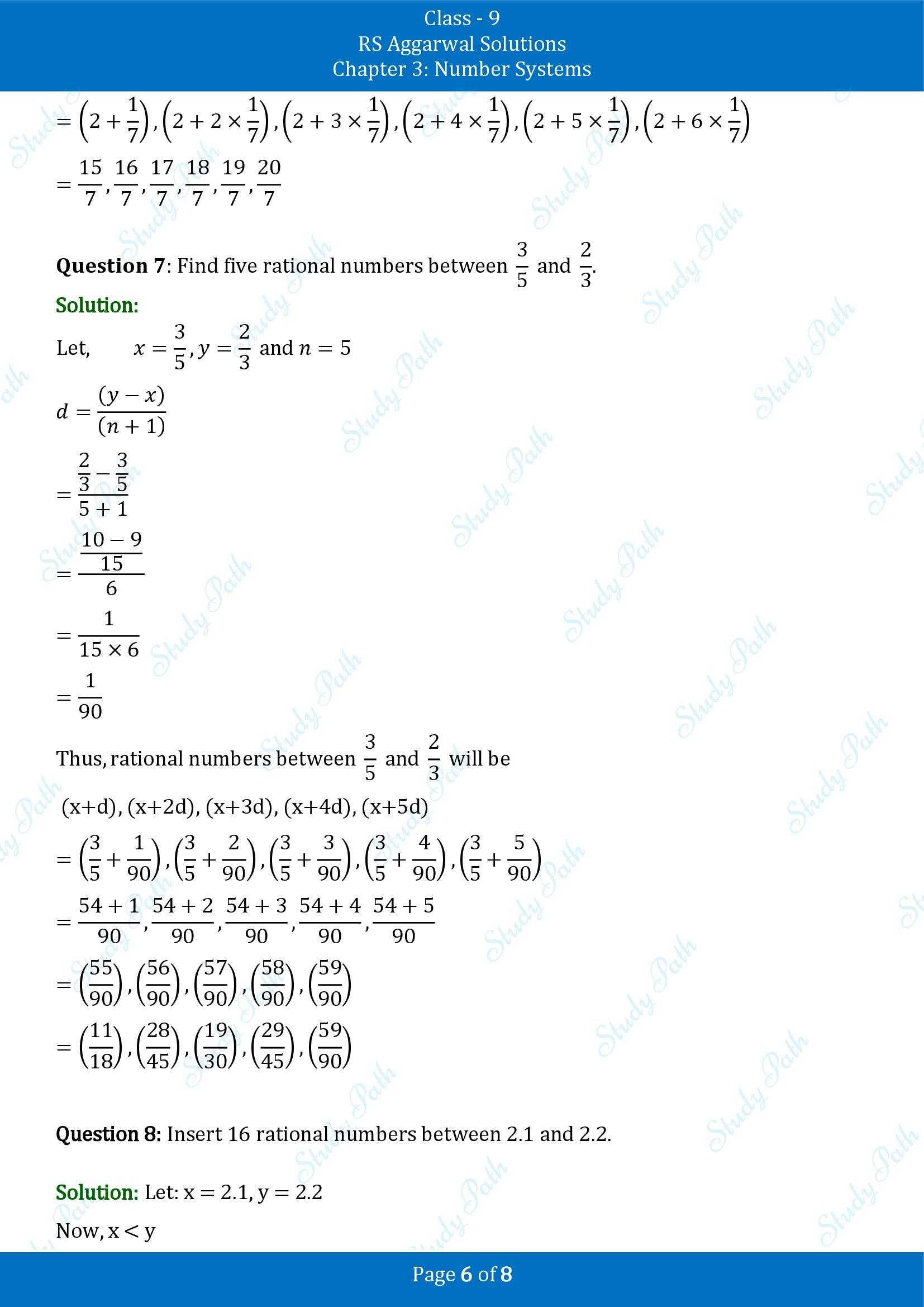 RS Aggarwal Solutions Class 9 Chapter 3 Number Systems Exercise 3A 00006