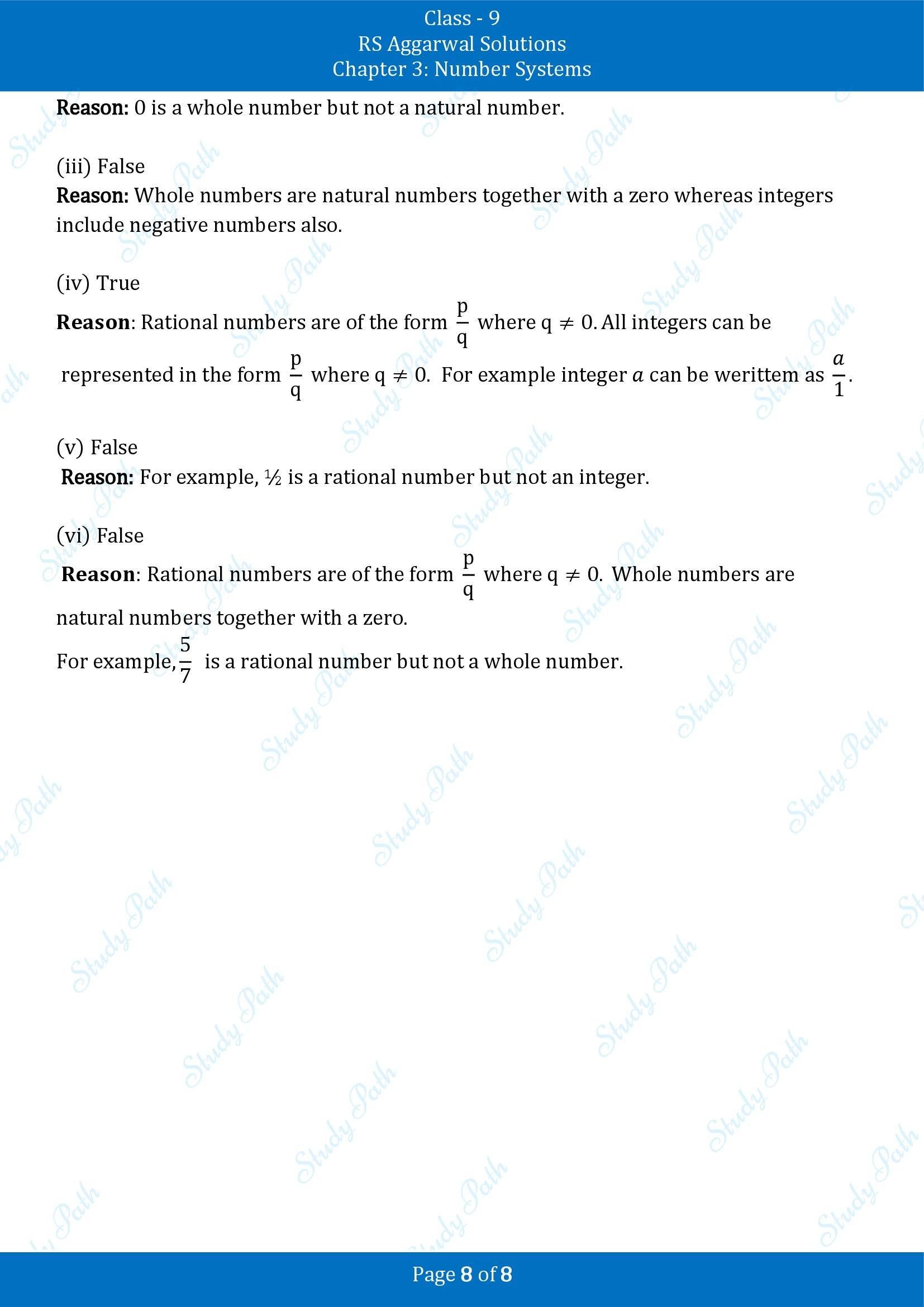 RS Aggarwal Solutions Class 9 Chapter 3 Number Systems Exercise 3A 00008