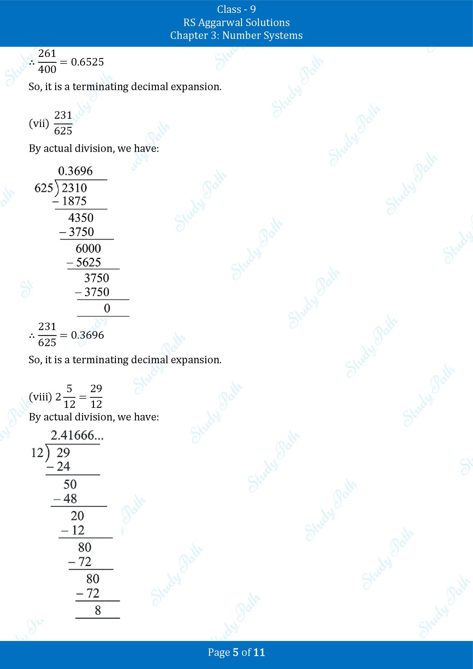 RS Aggarwal Solutions Class 9 Chapter 3 Number Systems Exercise 3B 00005
