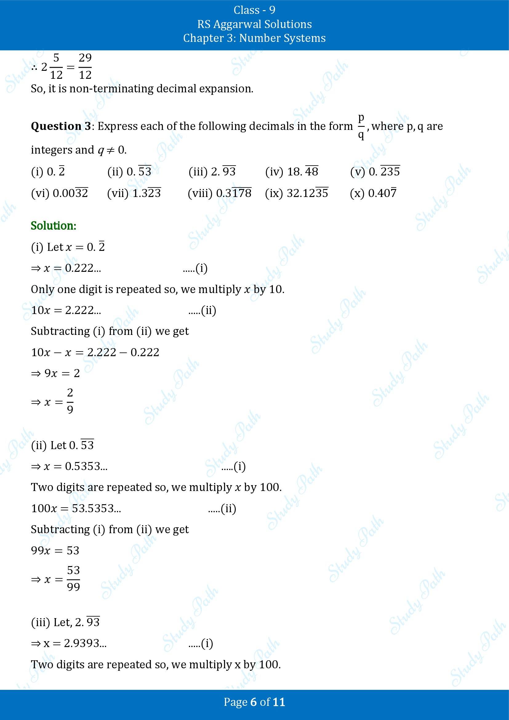 RS Aggarwal Solutions Class 9 Chapter 3 Number Systems Exercise 3B 00006