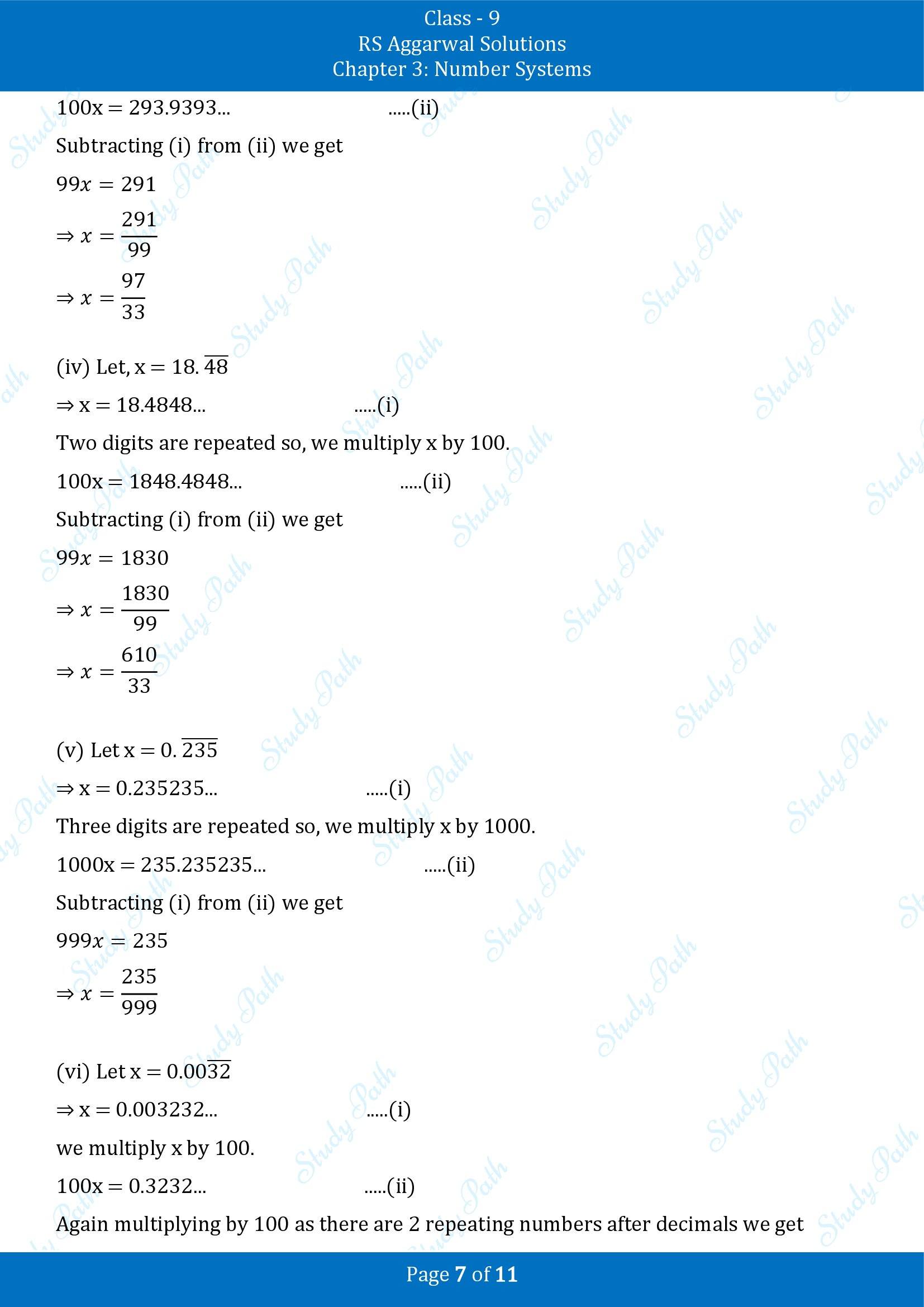 RS Aggarwal Solutions Class 9 Chapter 3 Number Systems Exercise 3B 00007